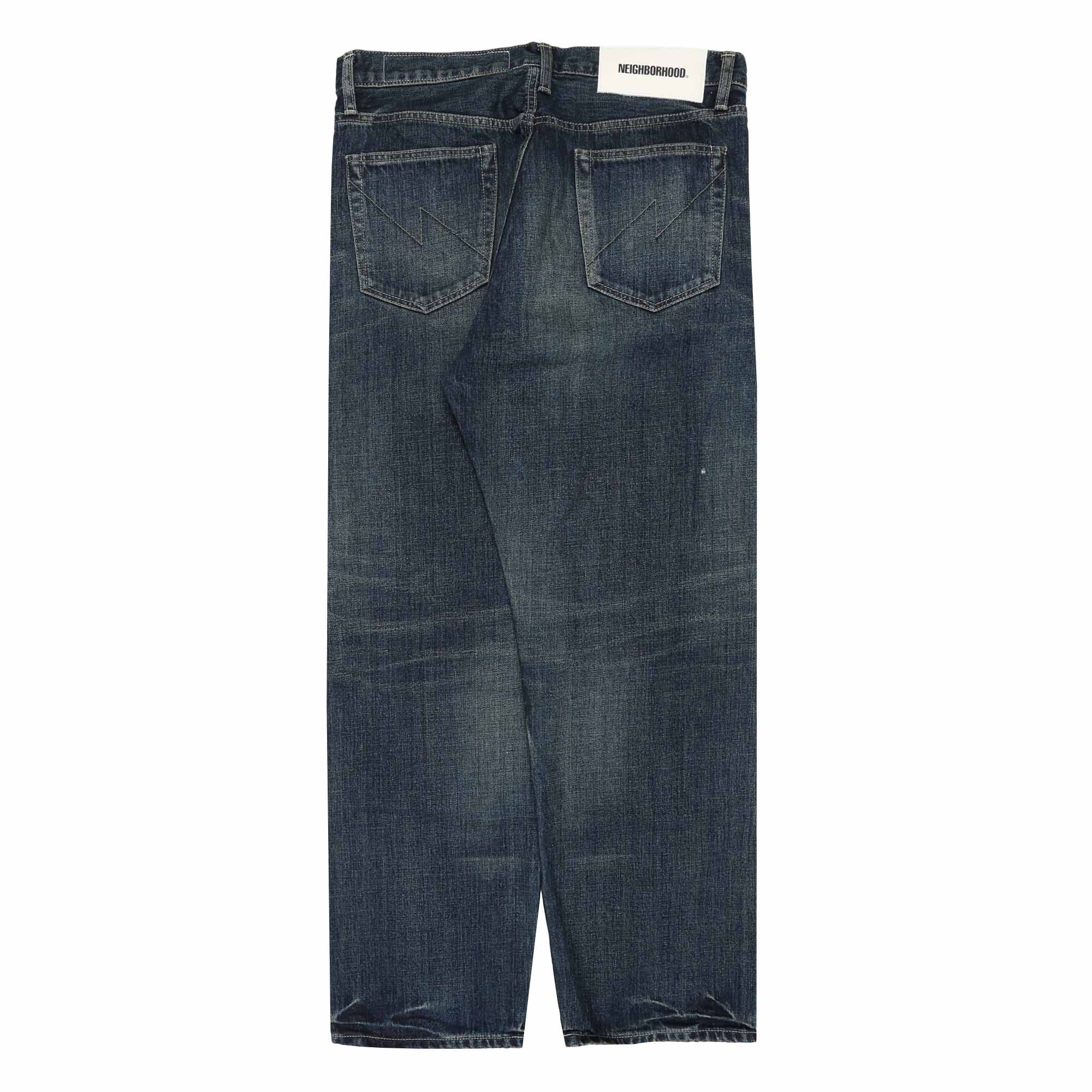 Washed Denim DP Wide Pants - Indigo product photo