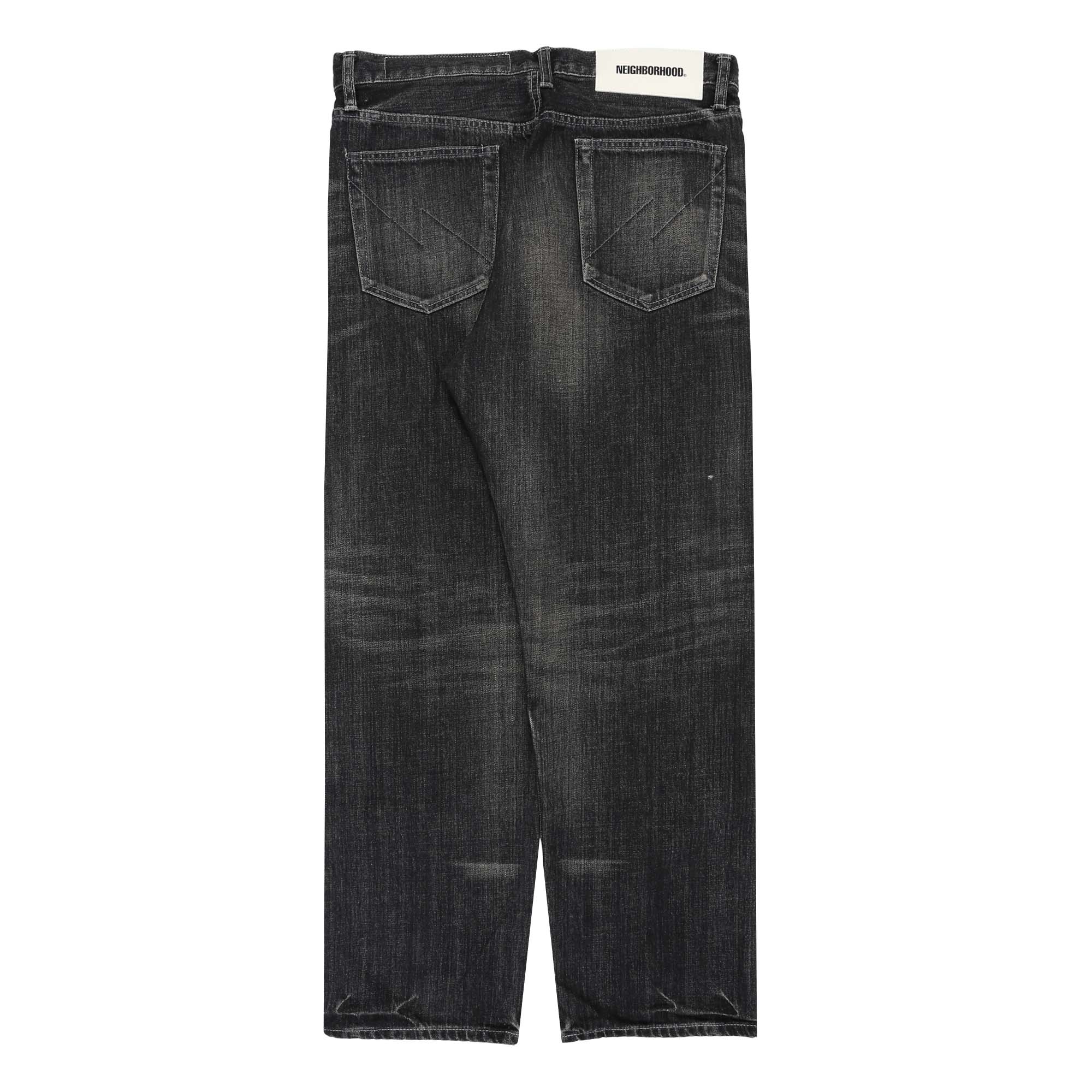 Washed Denim DP Wide Pants - Black product photo