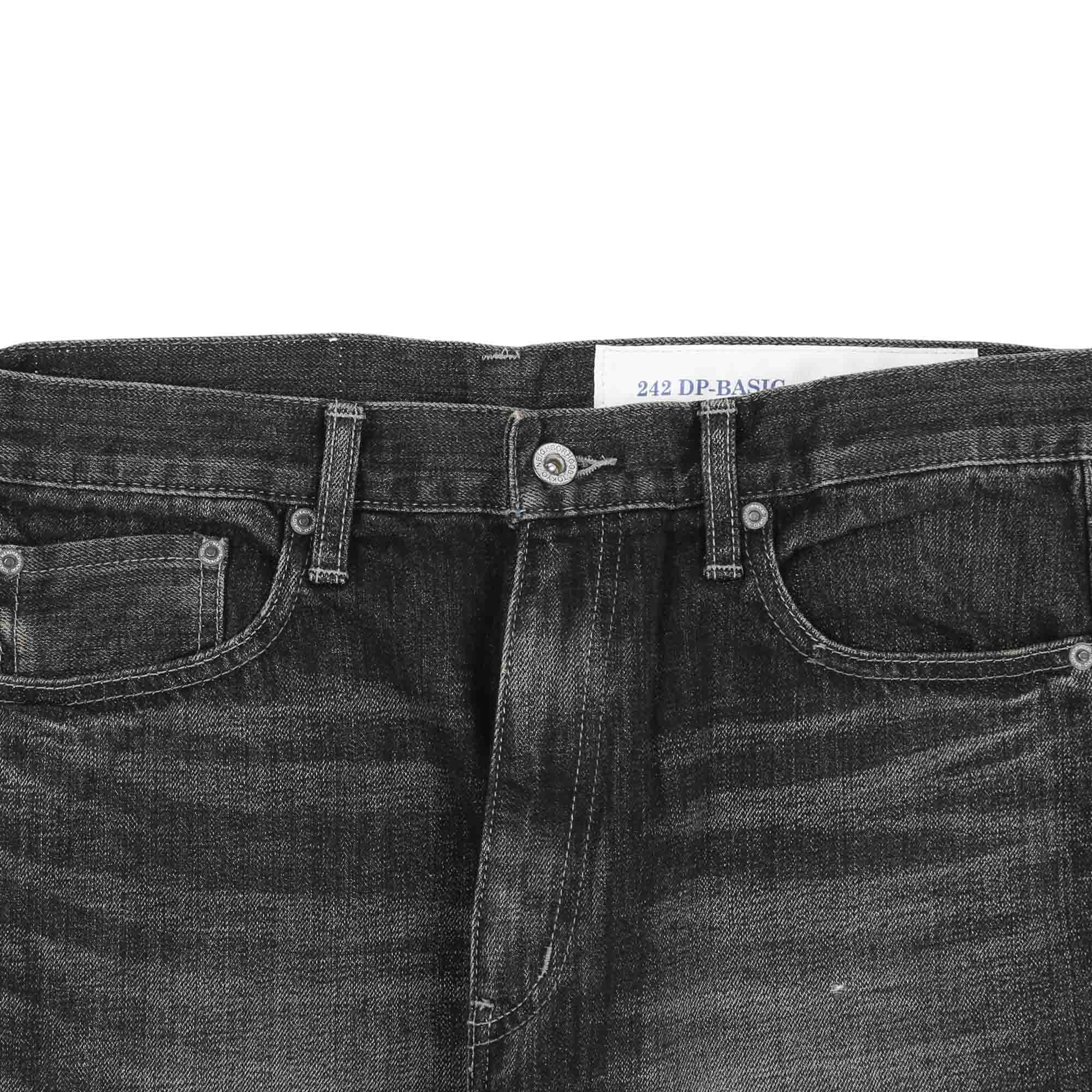 Washed Denim DP Wide Pants - Black product photo