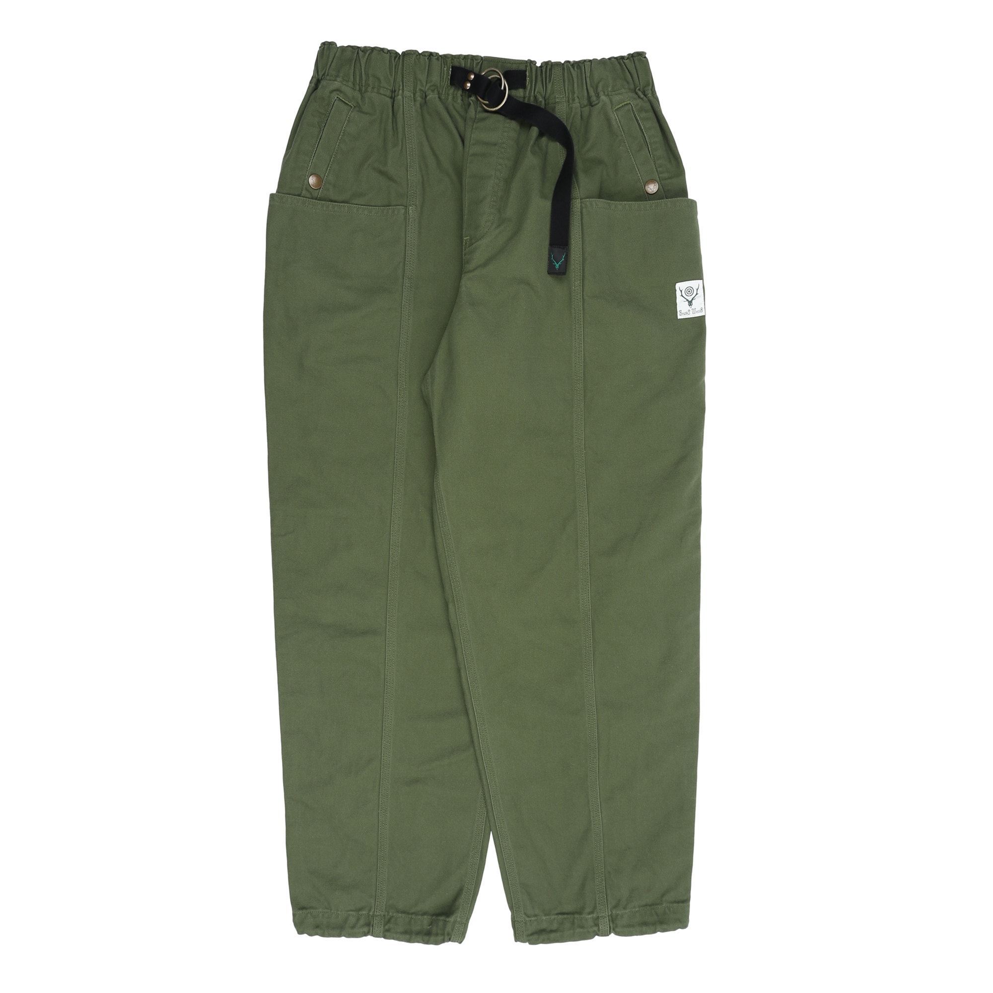Belted C.S. Pant Cotton Canvas - Moss product photo