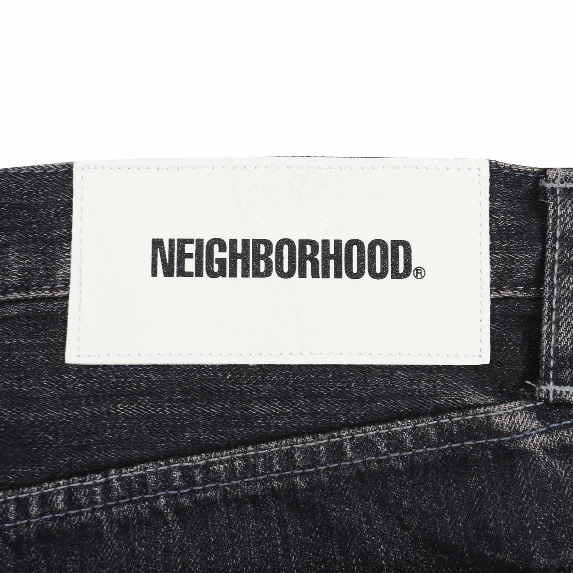 Washed Denim DP Wide Pants - Black product photo