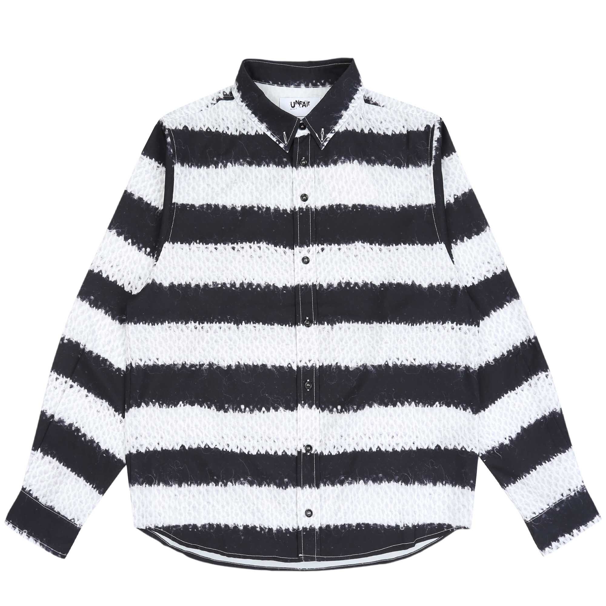 Rayon Knit Stripe Shirt - Multi product photo
