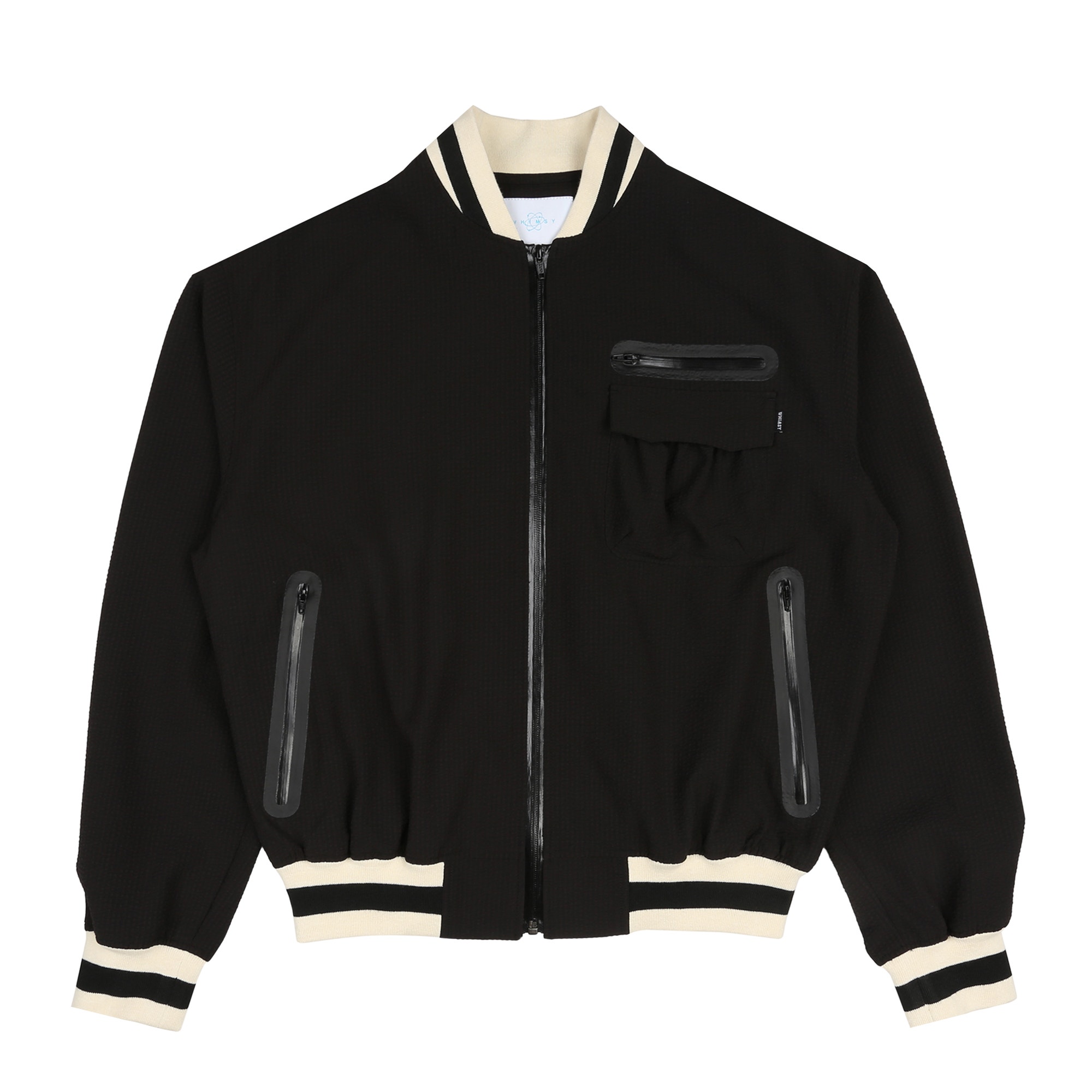 Raining Seersucker Jacket - Black product photo