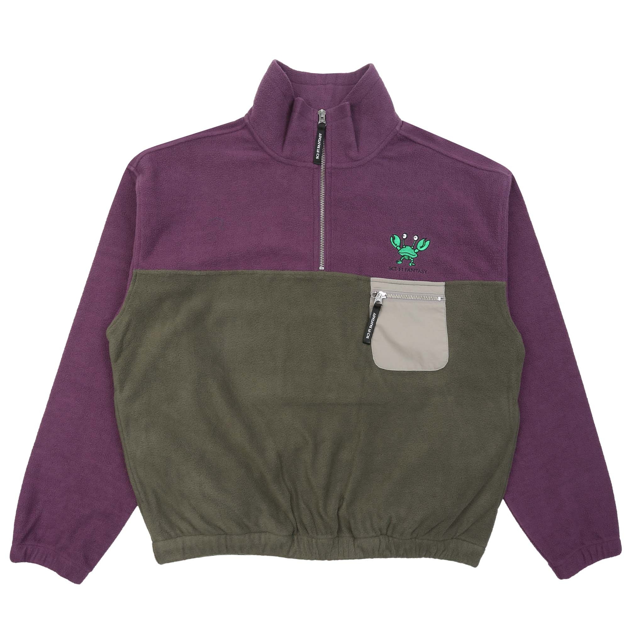 Crab Quarter Zip - Olive product photo