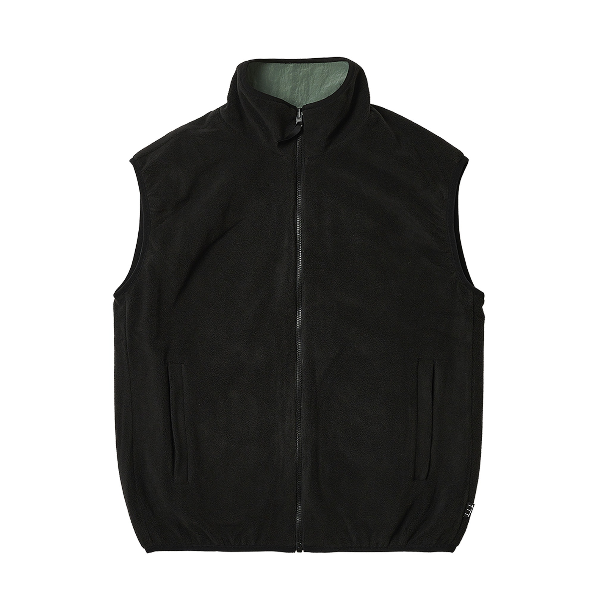 Reversible Fleece Gilet - Olive/Black product photo