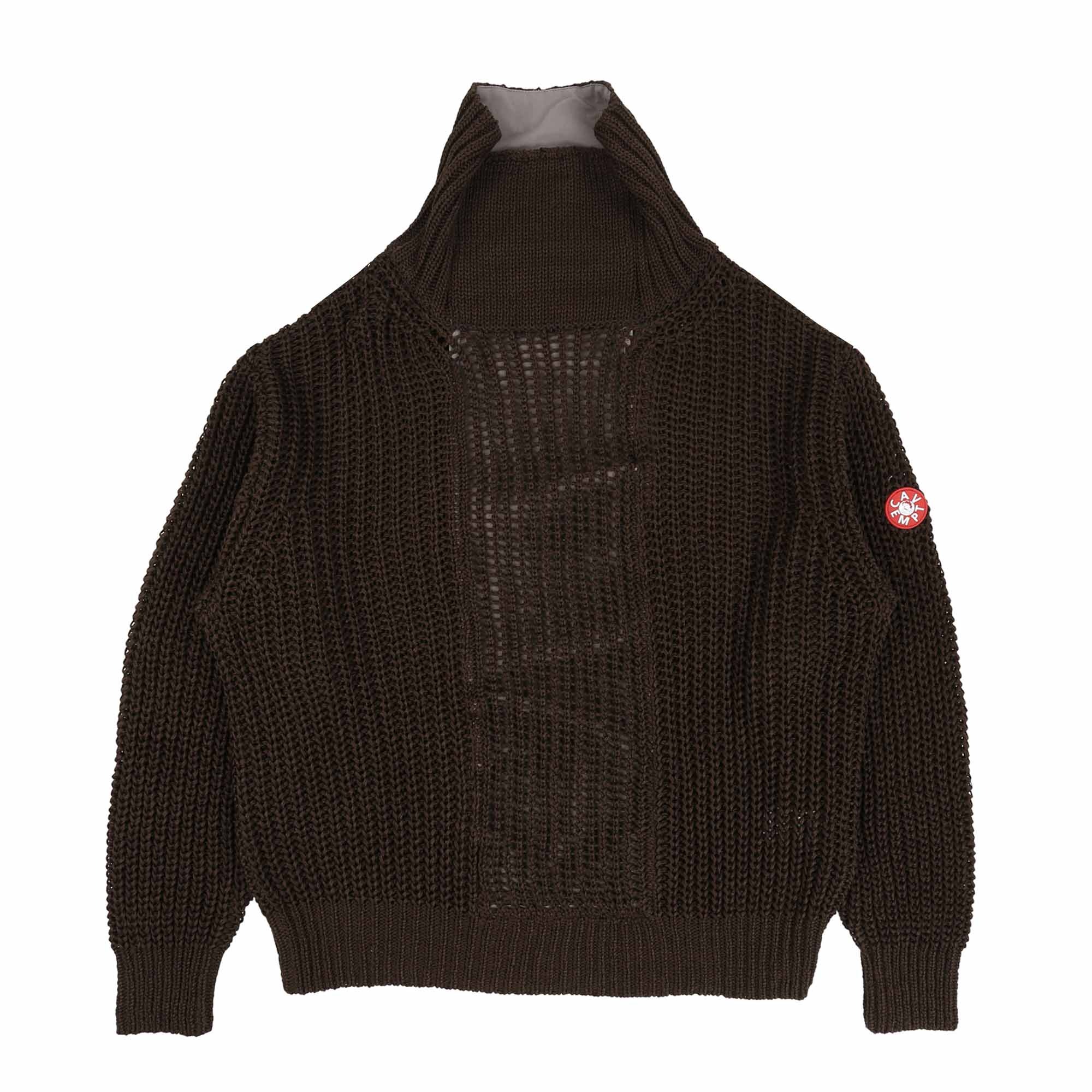 Twill Back Side Knit - Brown product photo