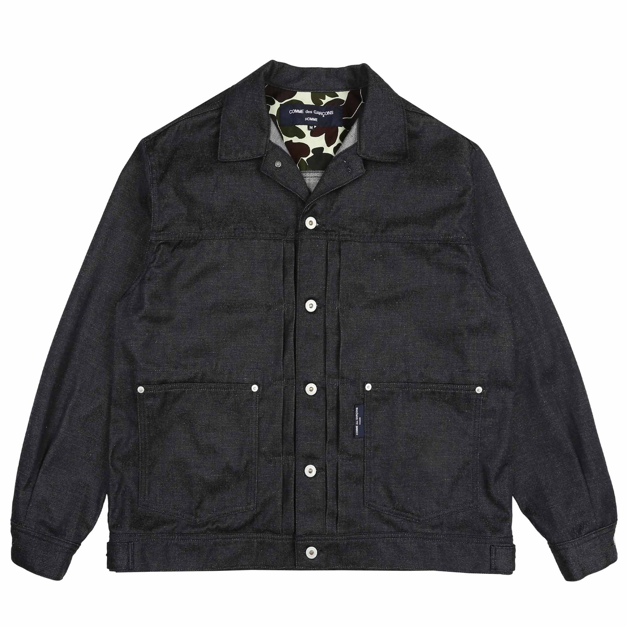 Cotton Polyester Denim Jacket - Navy product photo