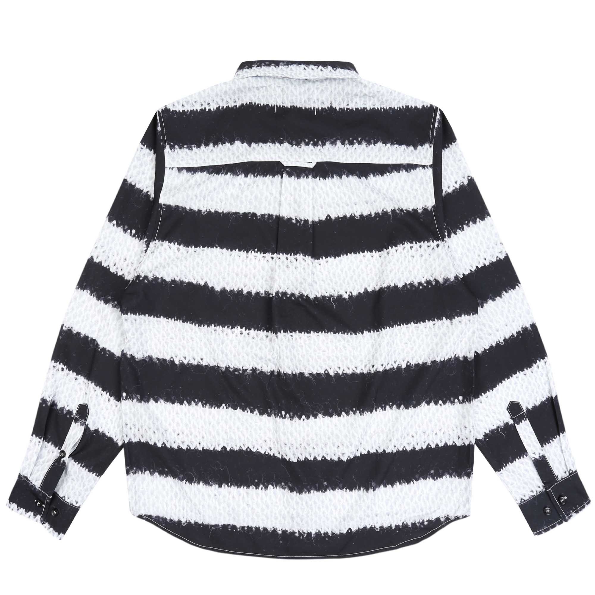 Rayon Knit Stripe Shirt - Multi product photo