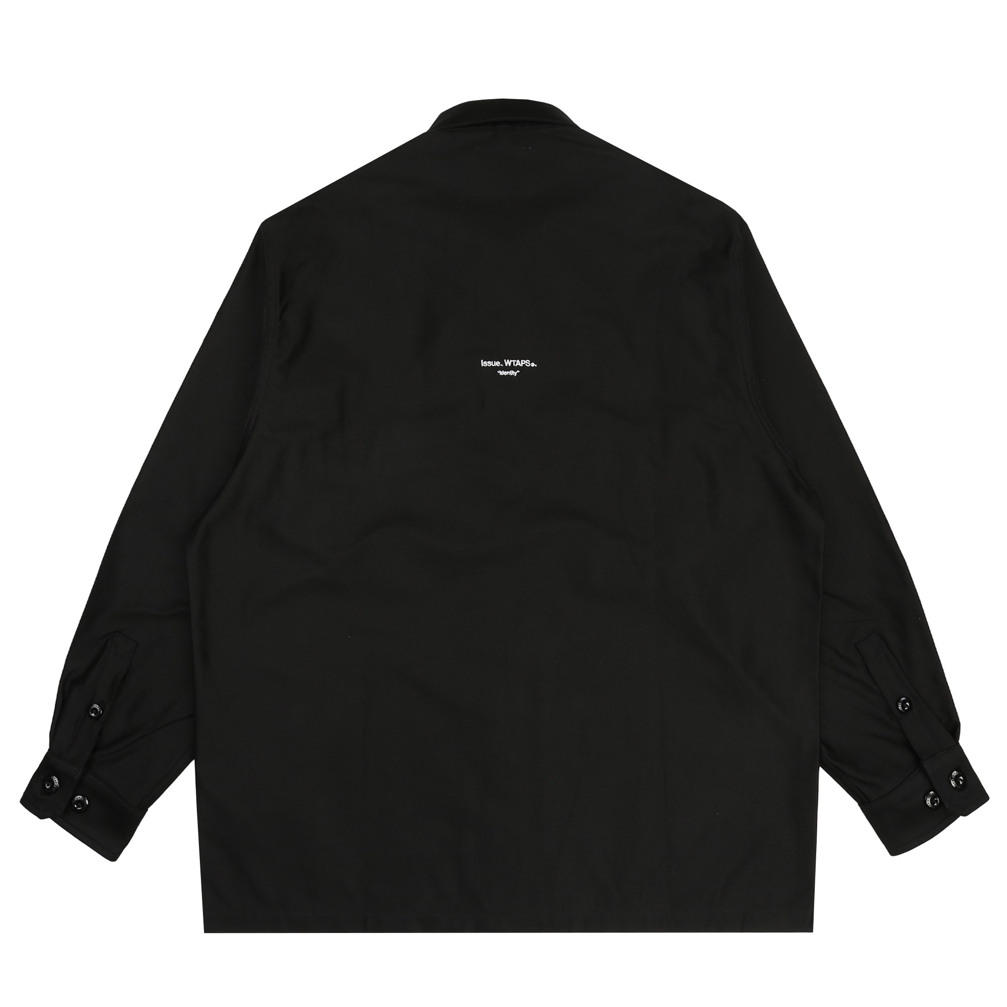 CBW 01 LS Cotton Satin Shirt - Black product photo