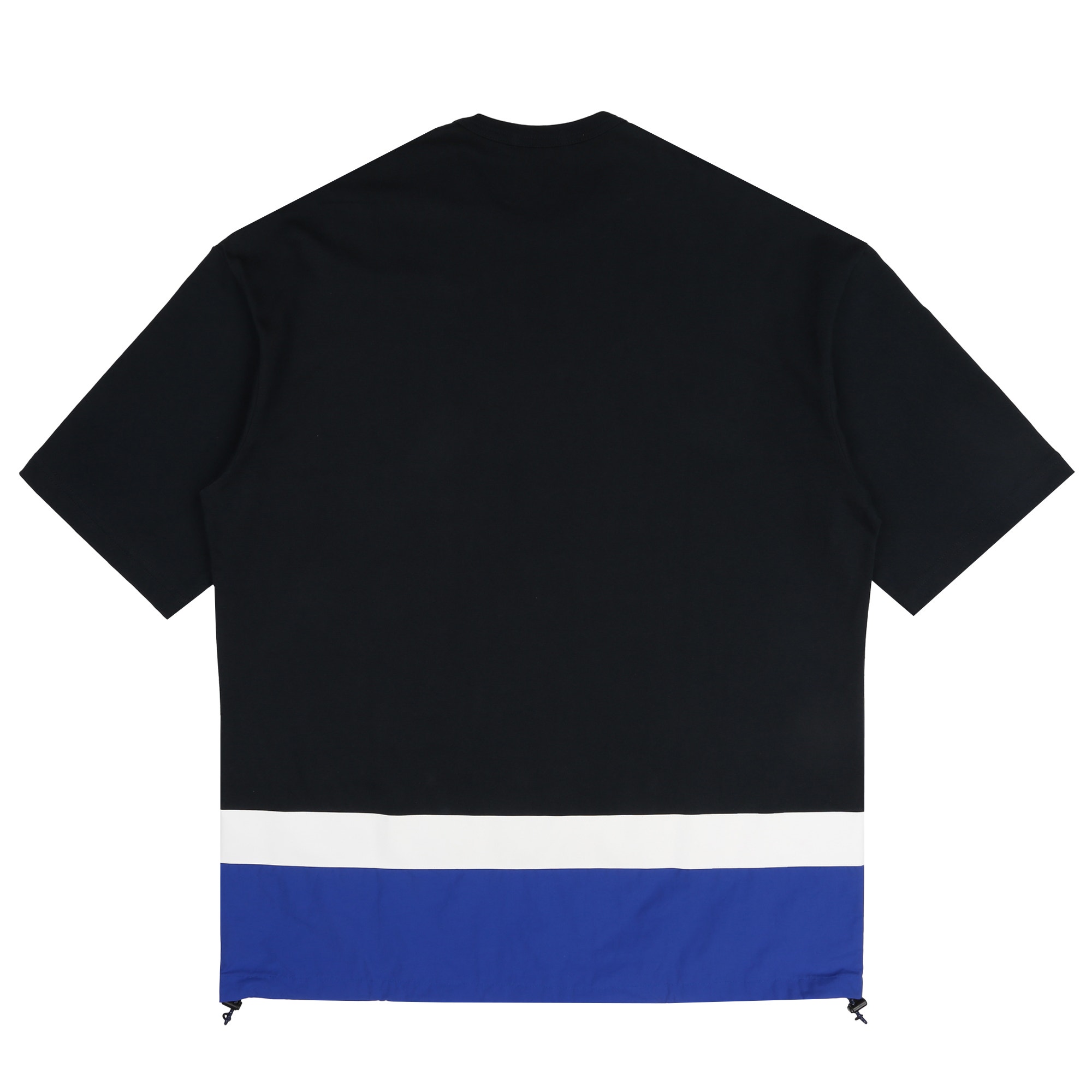 Cotton Jersey Nylon Taffeta T-Shirt - Navy product photo
