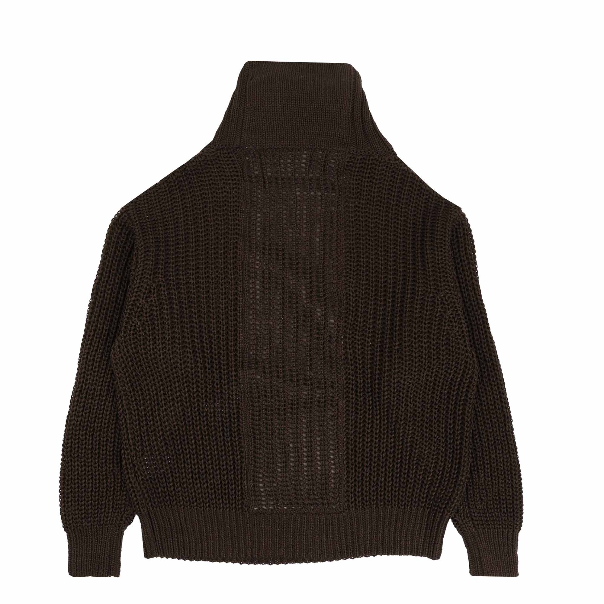 Twill Back Side Knit - Brown product photo