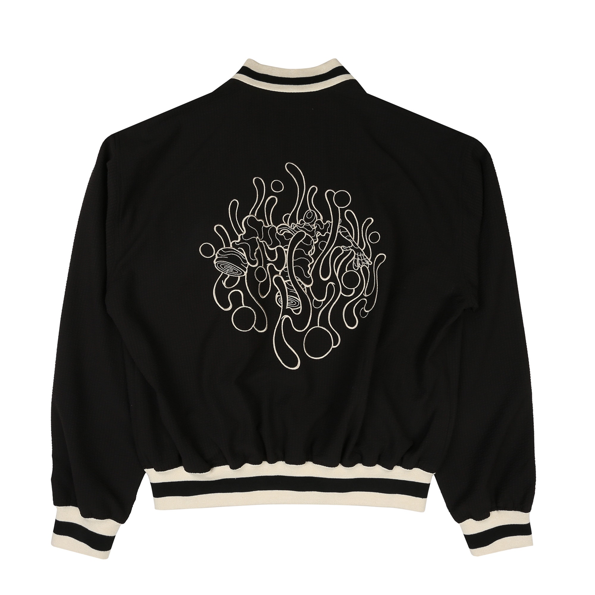 Raining Seersucker Jacket - Black product photo