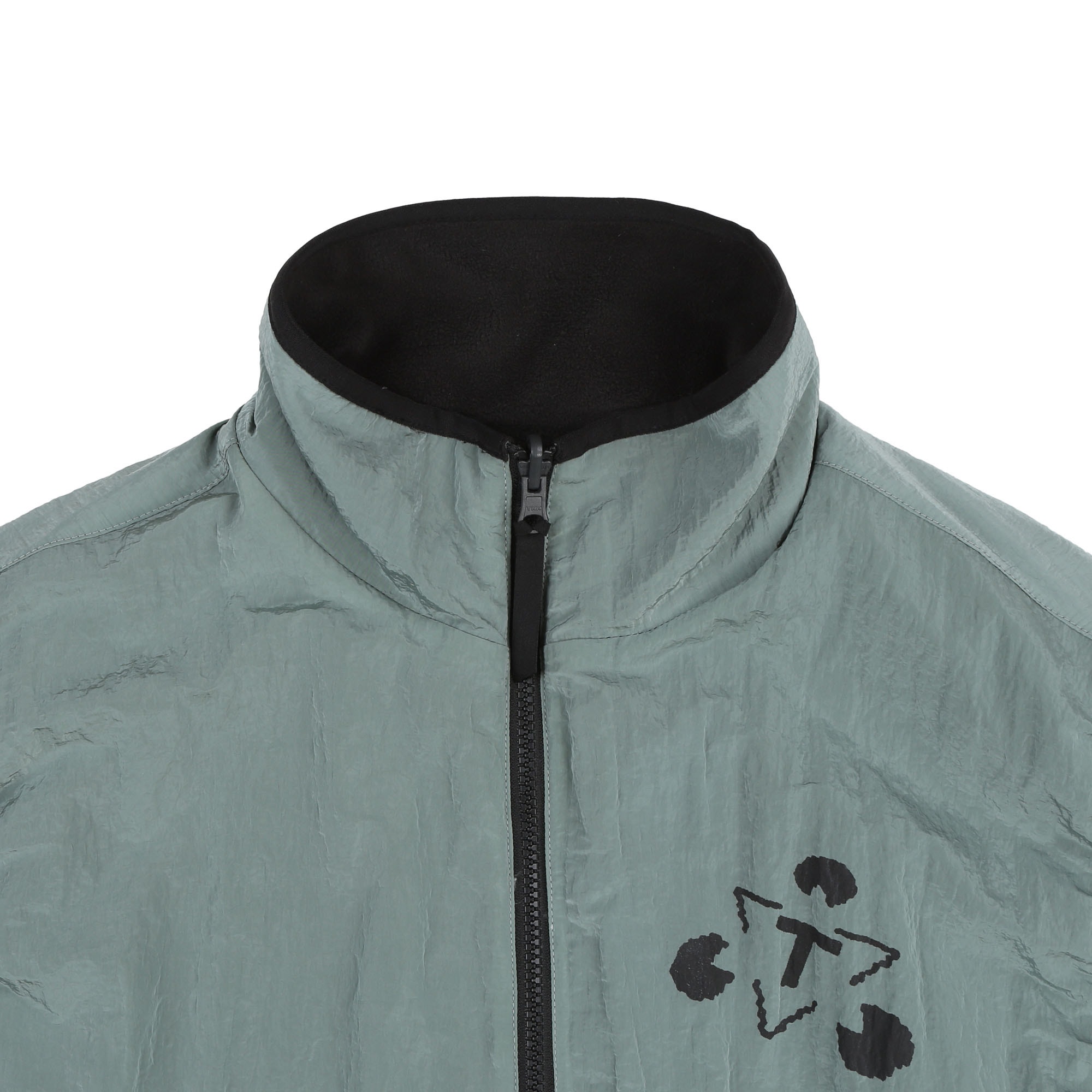 Reversible Fleece Gilet - Olive/Black product photo