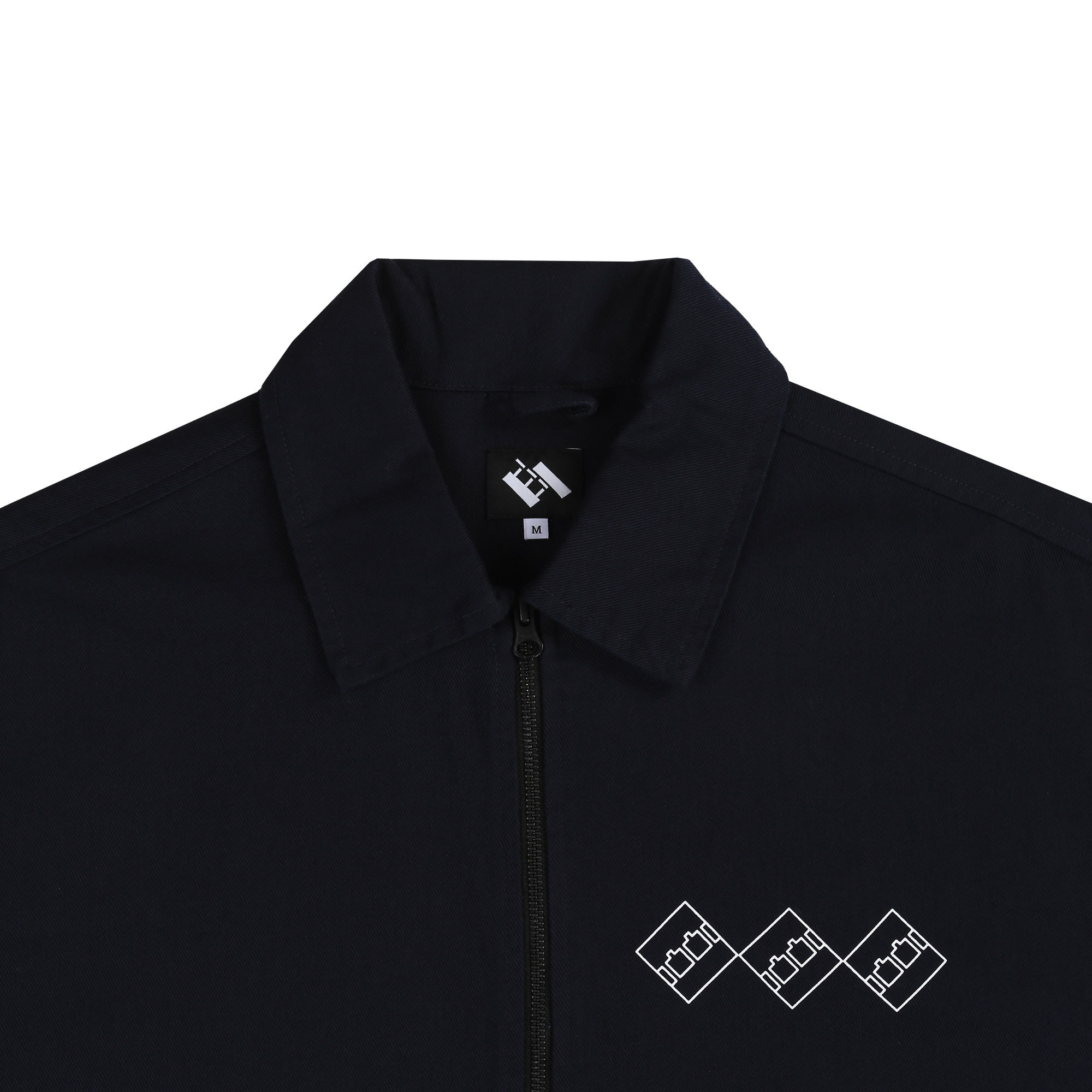 Lightweight Half Zip Overshirt - Navy product photo
