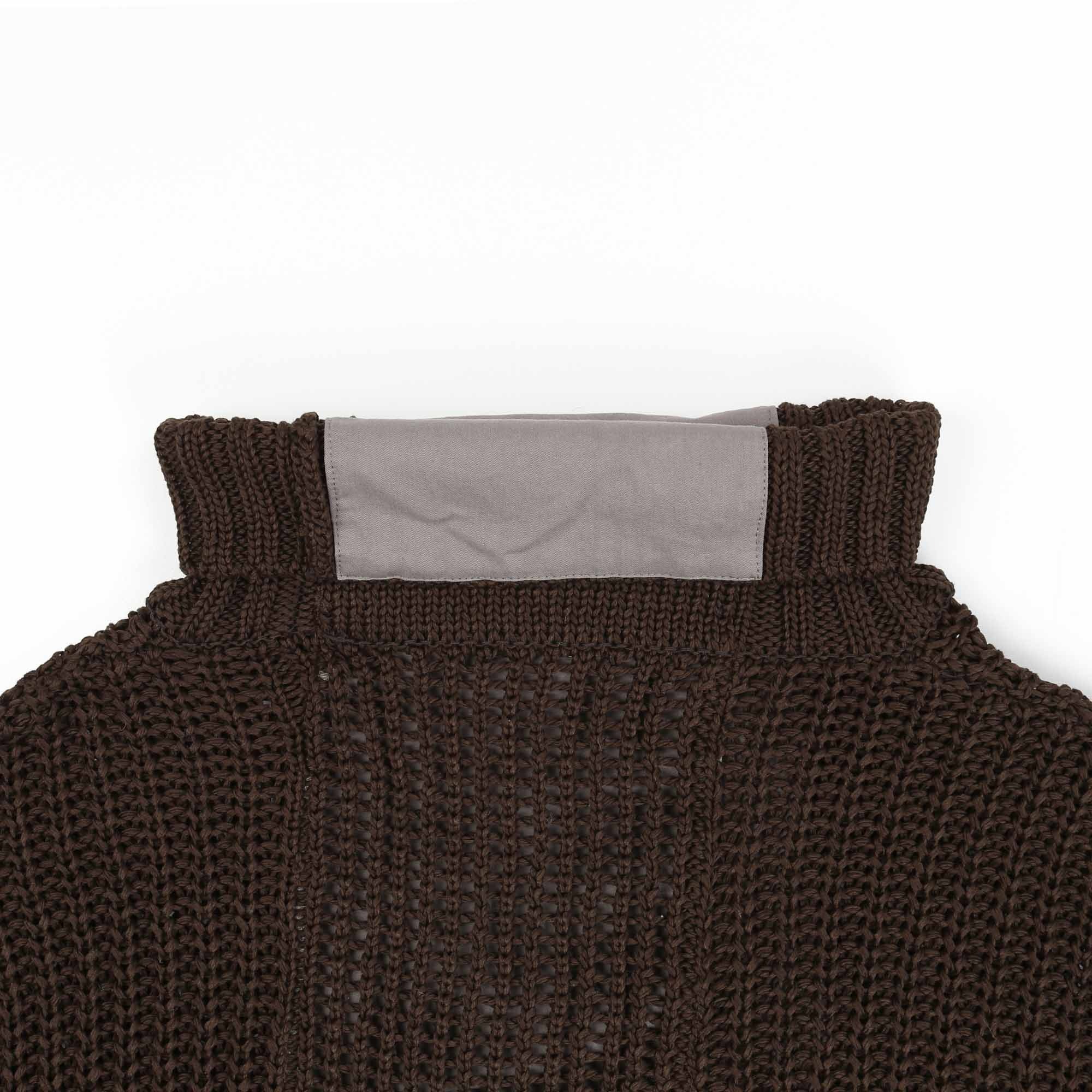 Twill Back Side Knit - Brown product photo