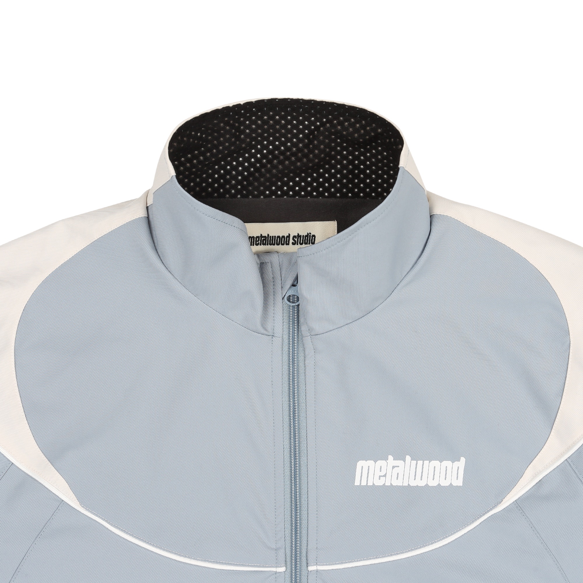 Paneled Track Jacket - Powder Blue product photo