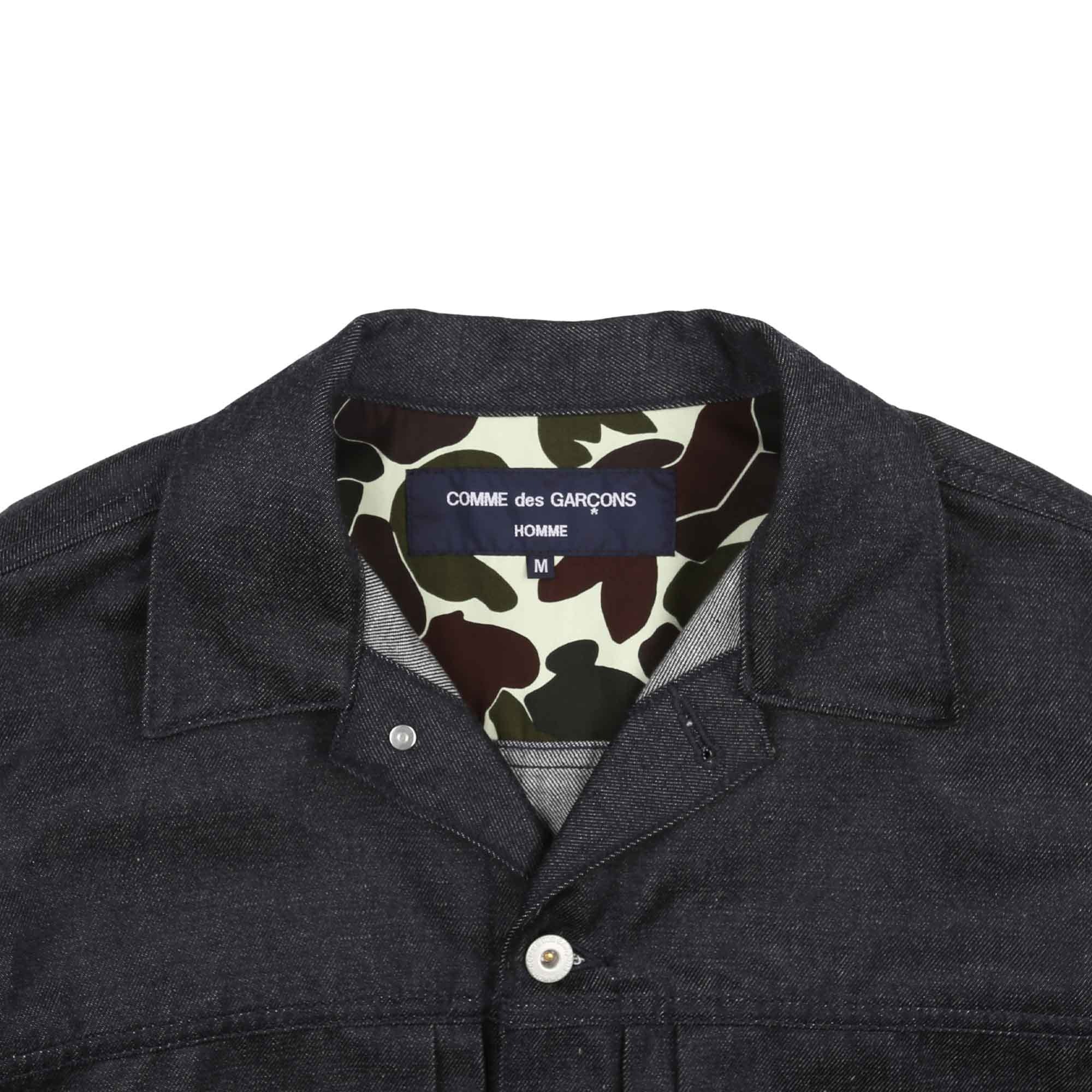 Cotton Polyester Denim Jacket - Navy product photo