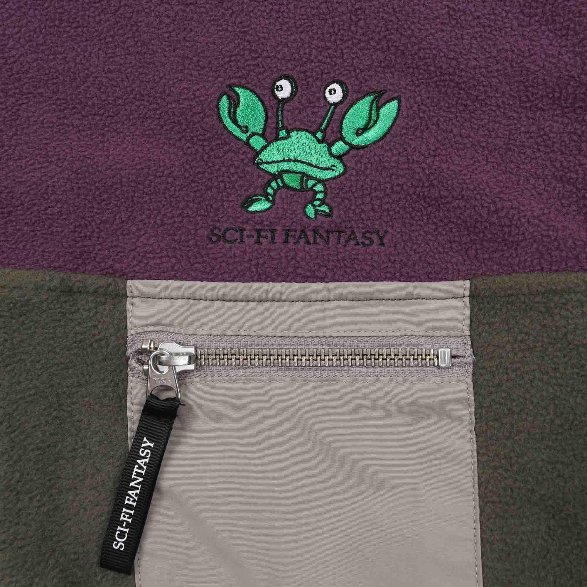Crab Quarter Zip - Olive product photo