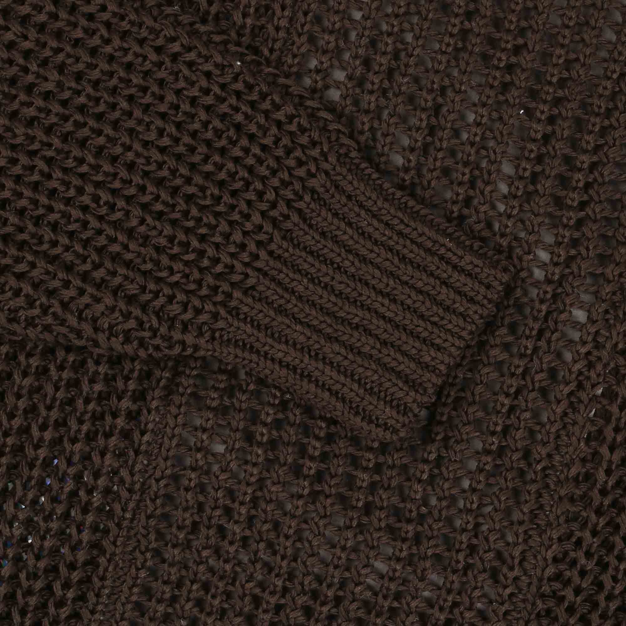 Twill Back Side Knit - Brown product photo