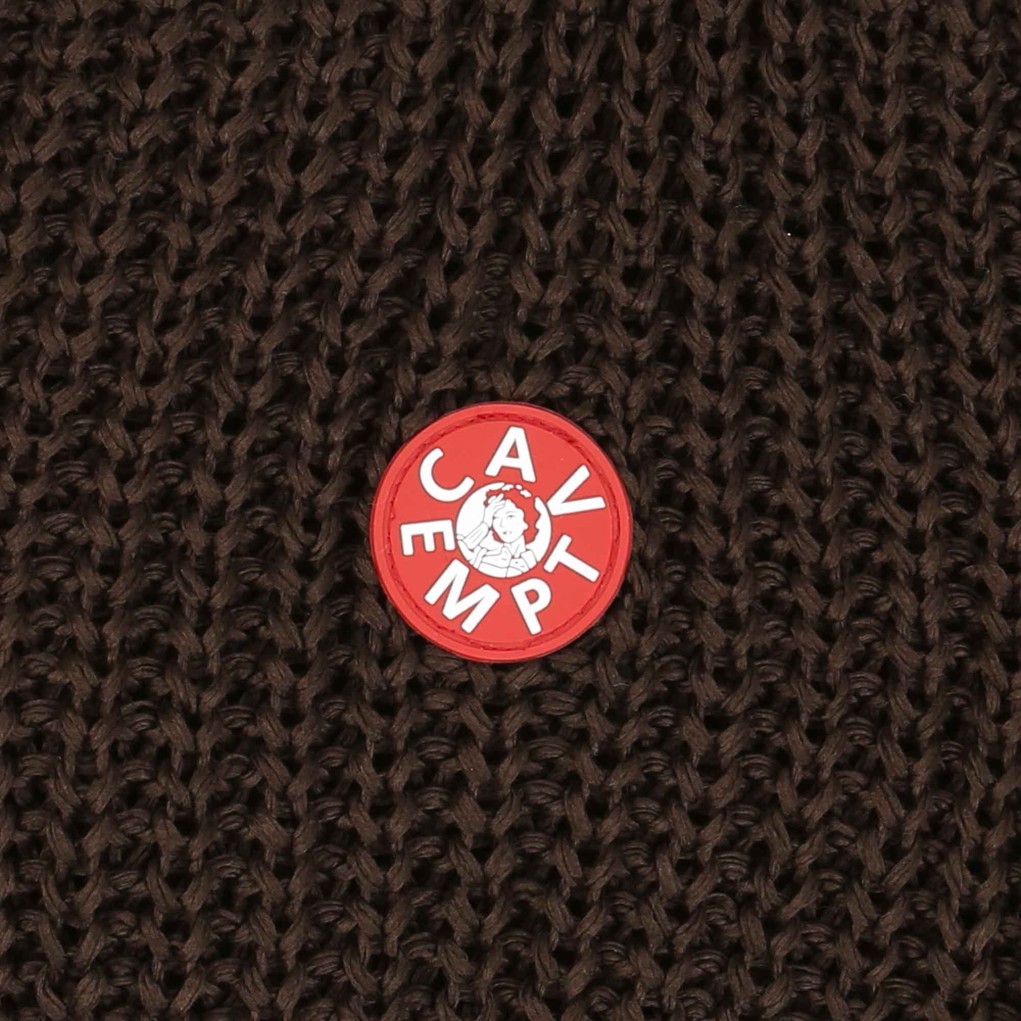 Twill Back Side Knit - Brown product photo