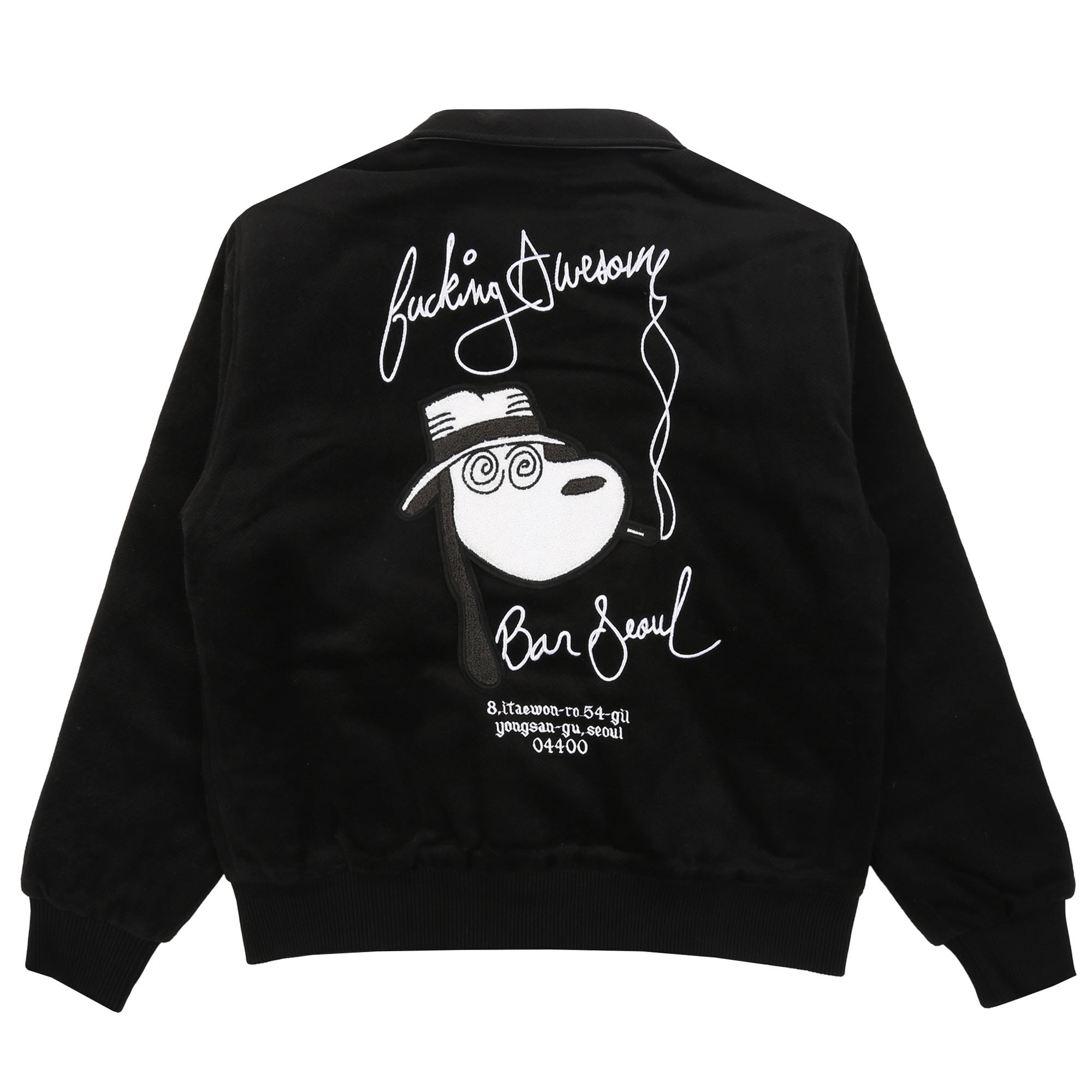 Korea Bar Varsity Jacket - Black product photo