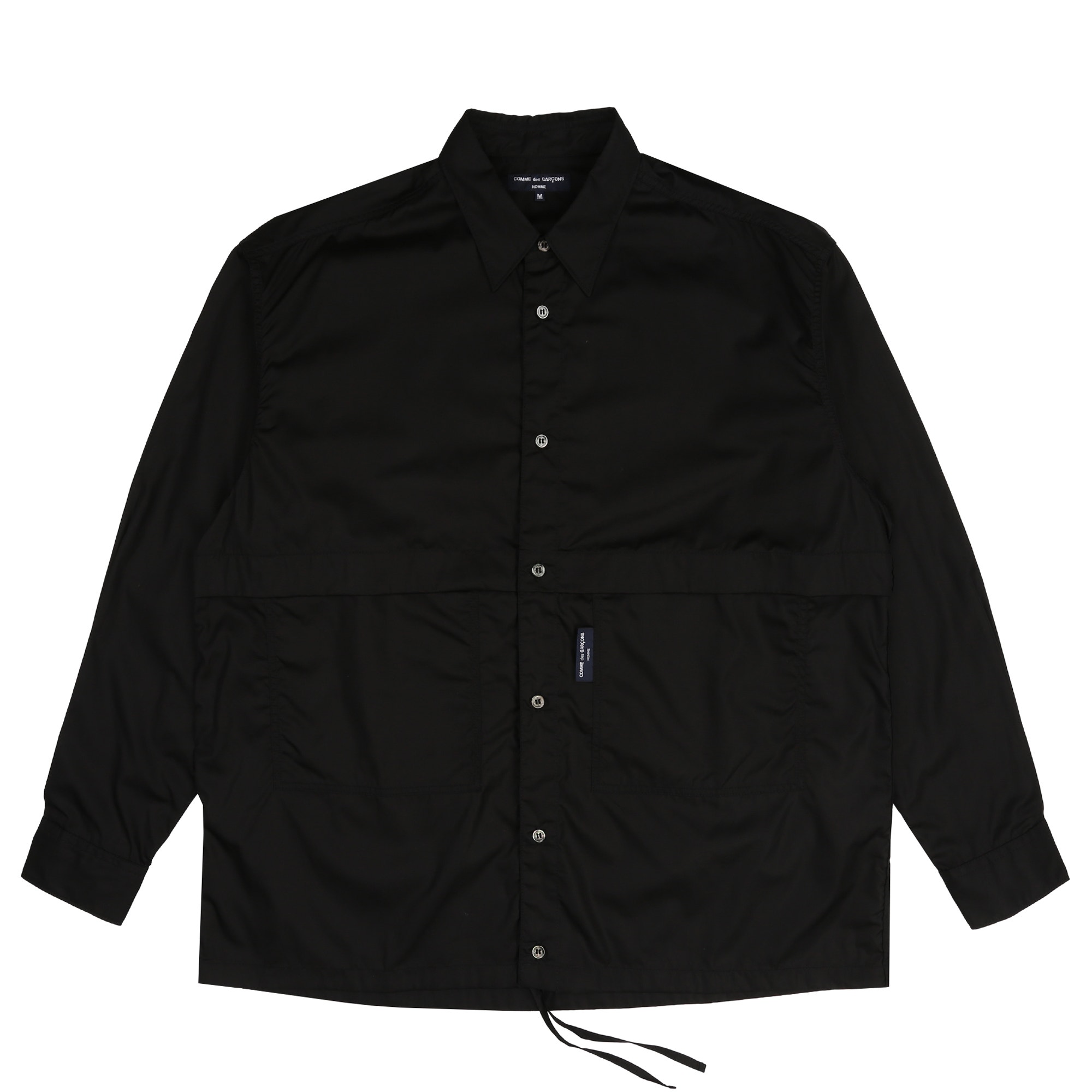 Cotton Broad L/S Shirt - Black product photo