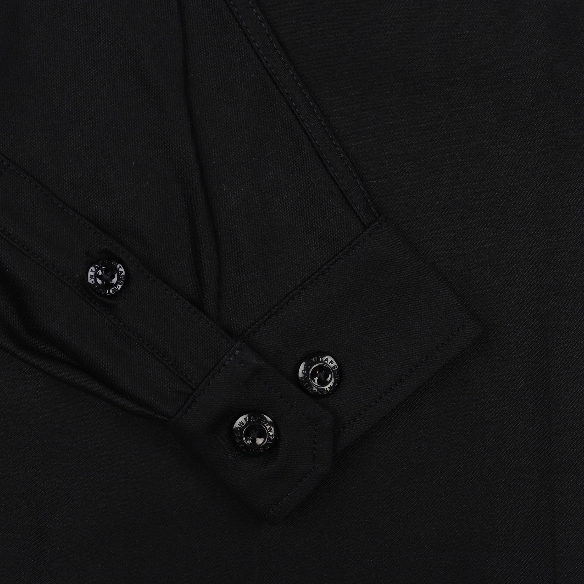 CBW 01 LS Cotton Satin Shirt - Black product photo