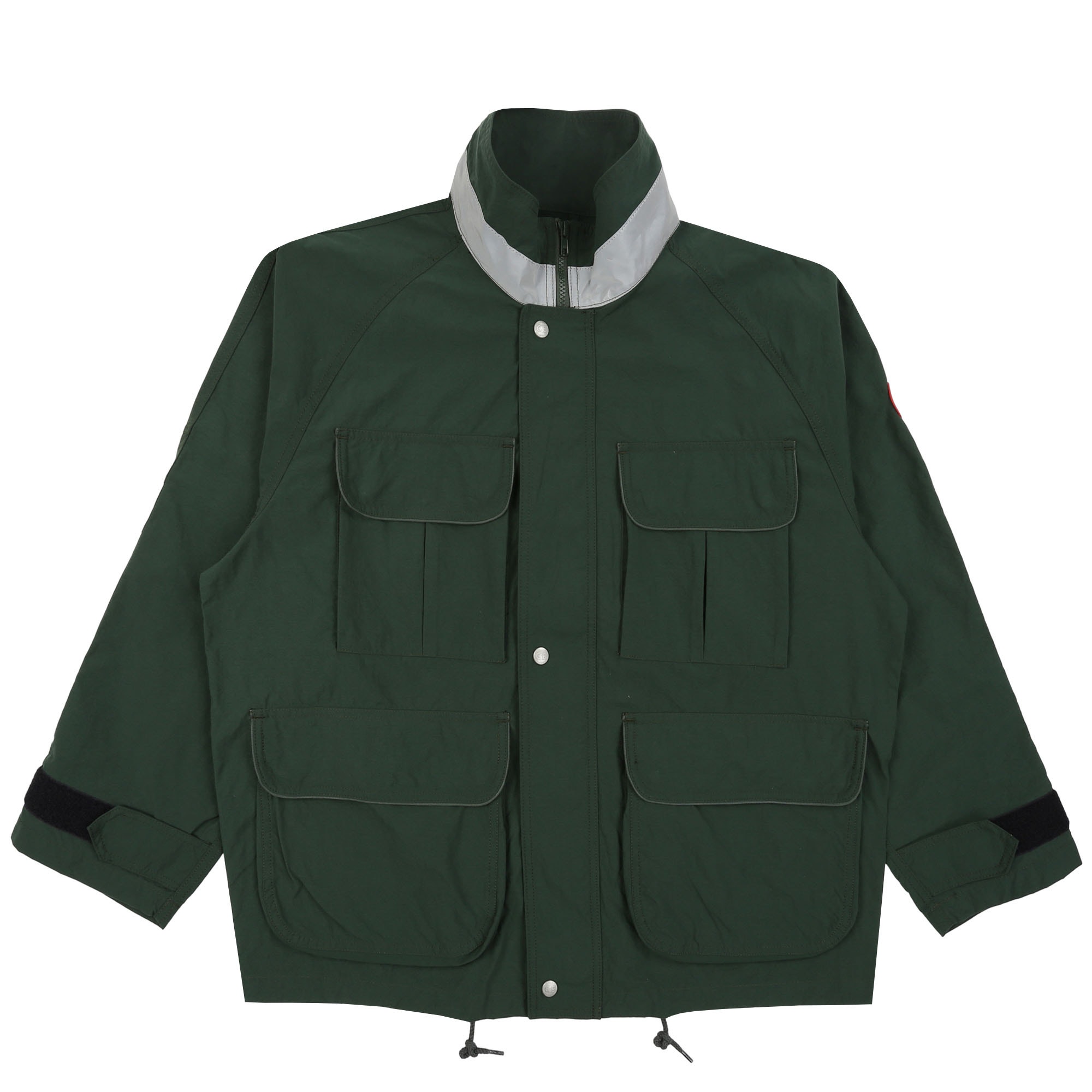 Reflect Collar Zip Jacket - Green product photo