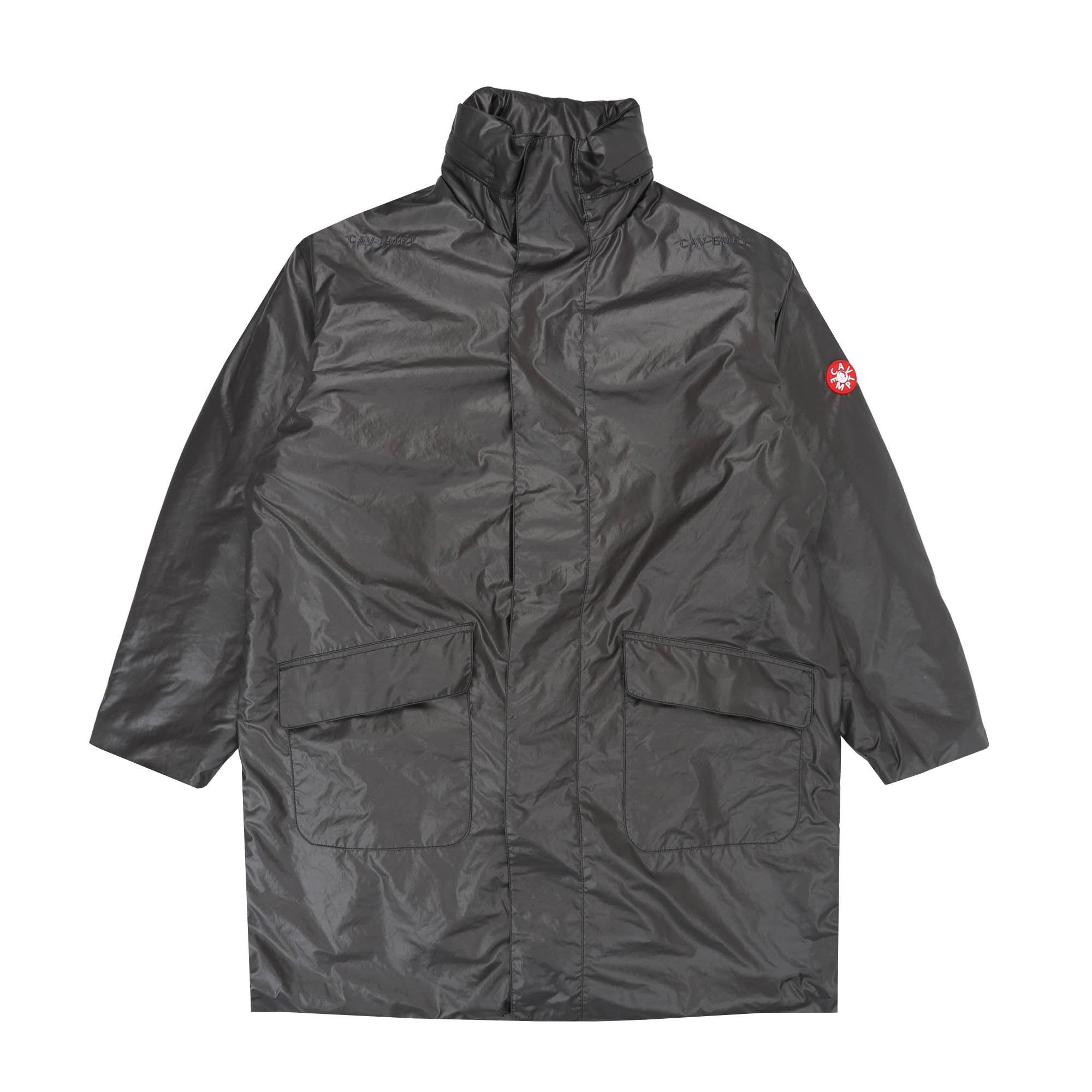 Fleece Lined Zip Coat - Charcoal product photo
