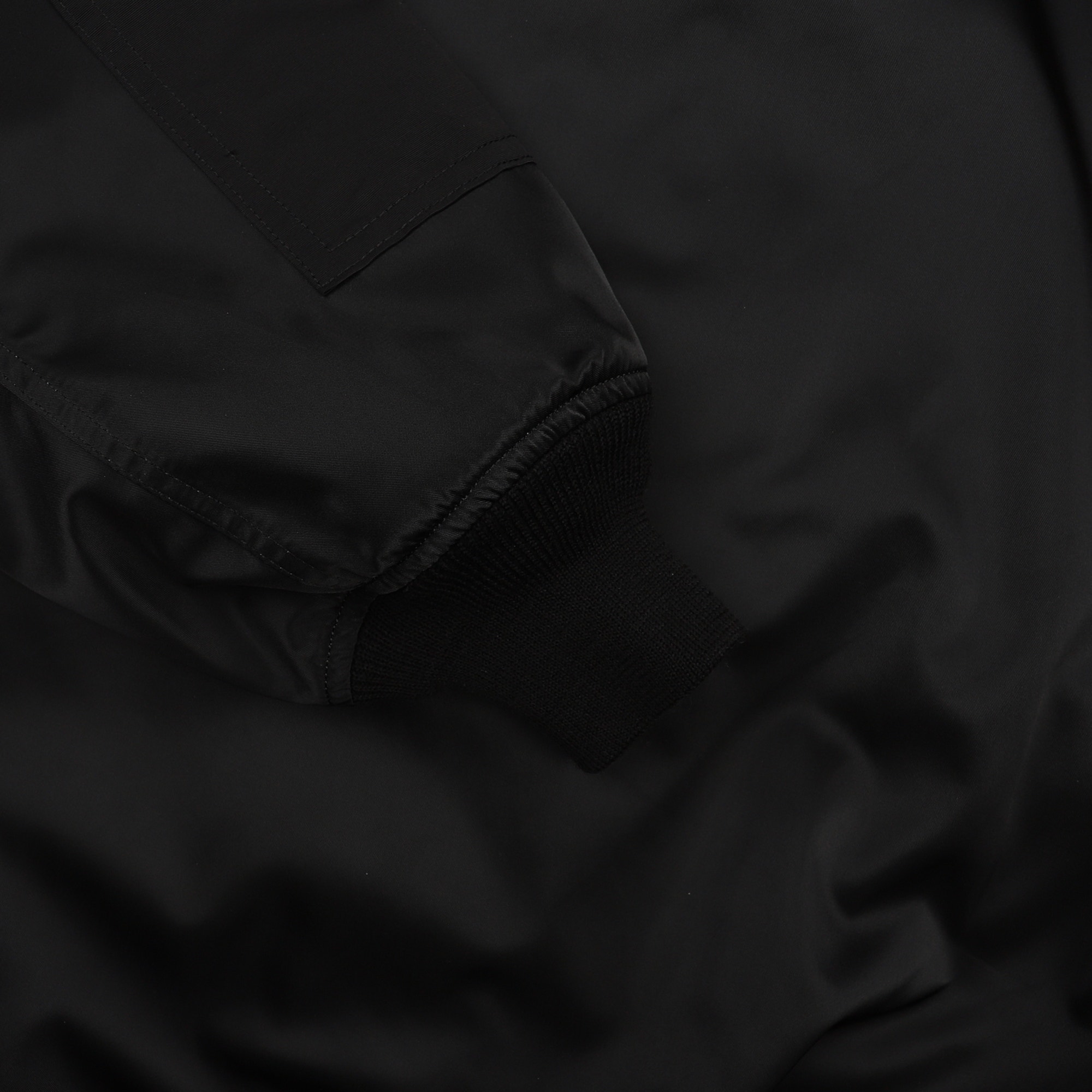 Nylon Twill Triple Layers Jacket - Black product photo