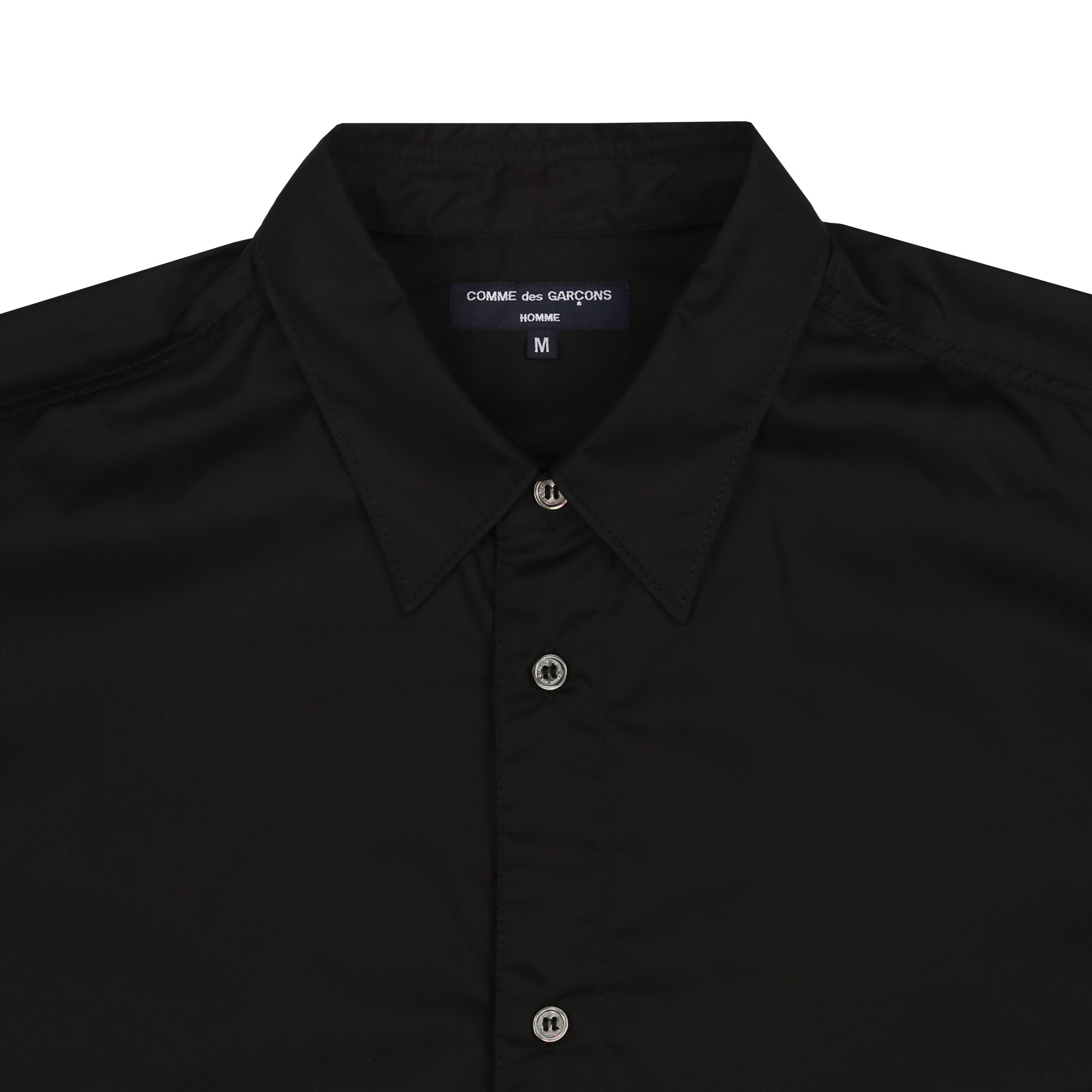 Cotton Broad L/S Shirt - Black product photo