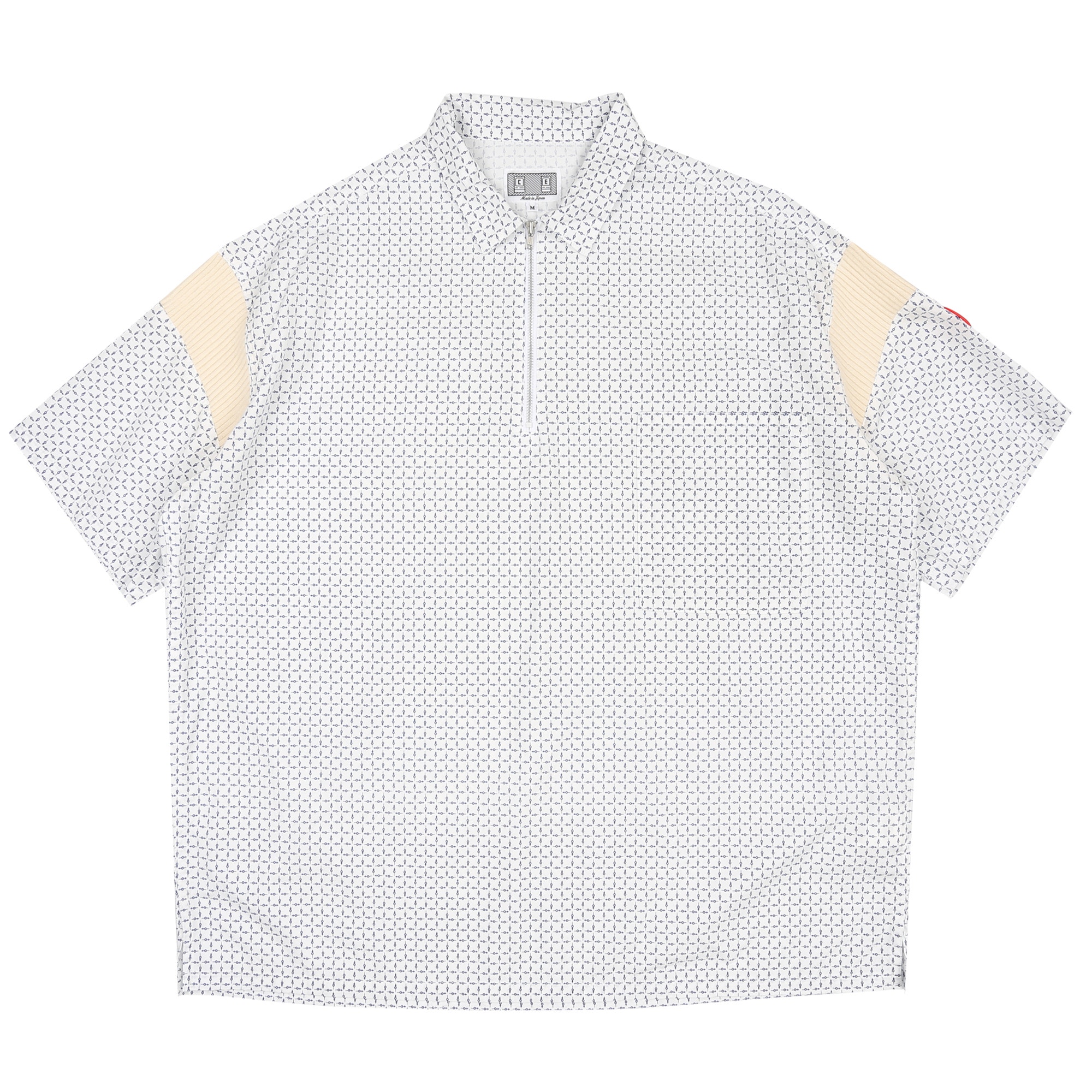 Half Zip Control S/S Shirt - White product photo