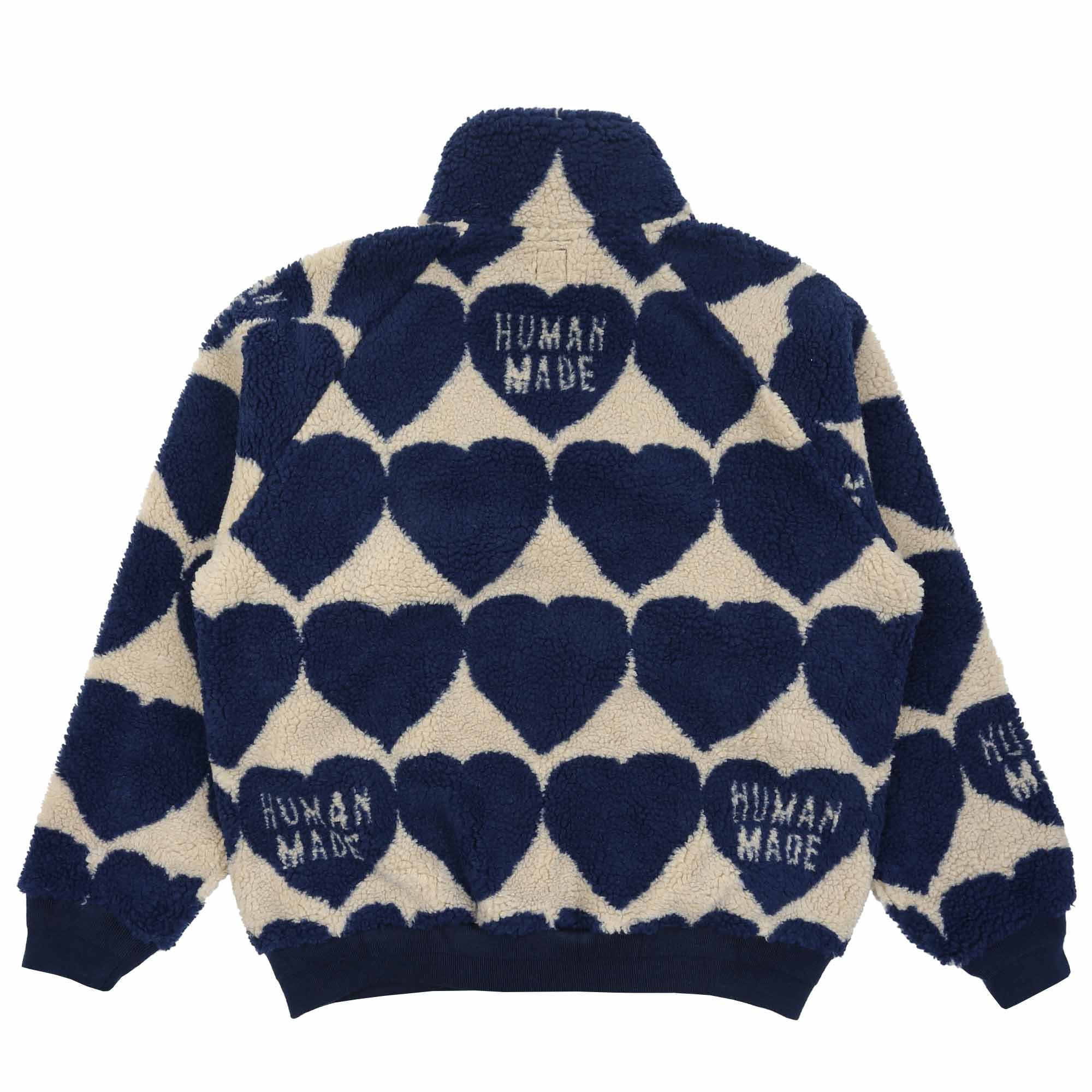 Heart Fleece Jacket - Blue product photo