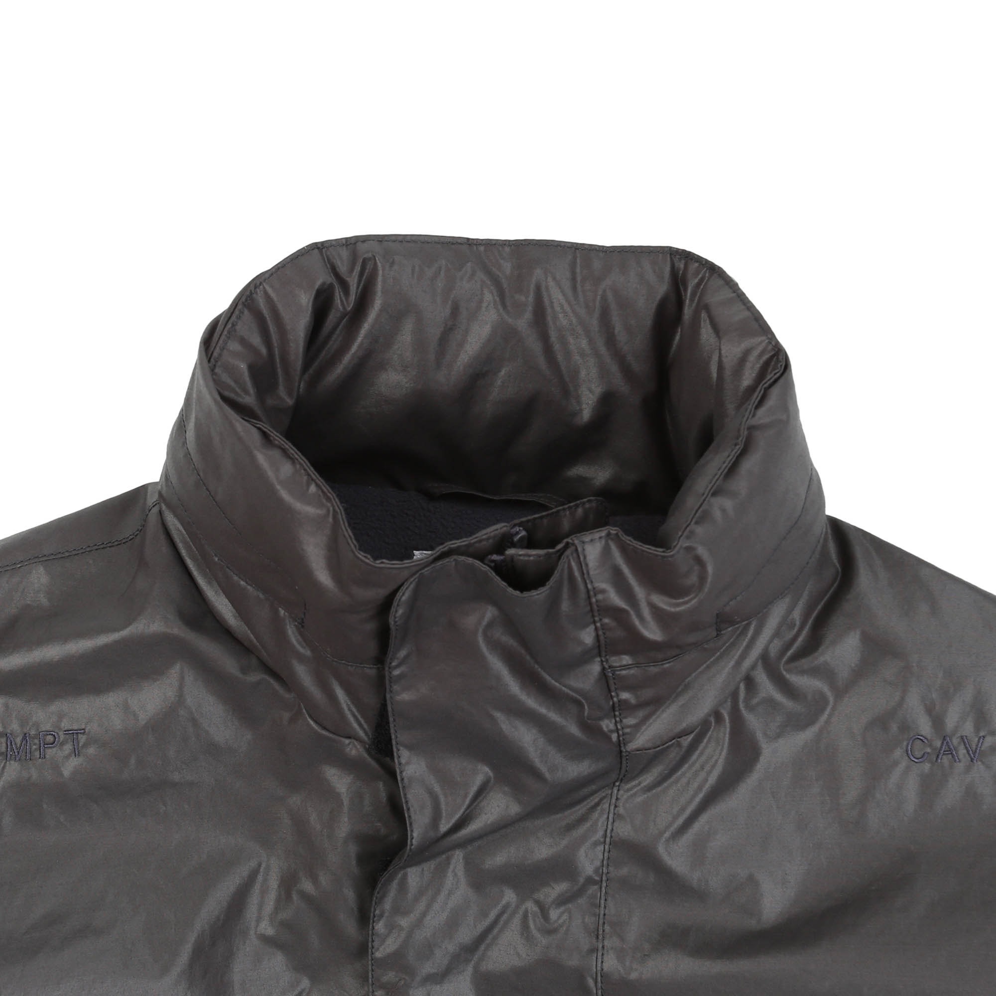 Fleece Lined Zip Coat - Charcoal product photo