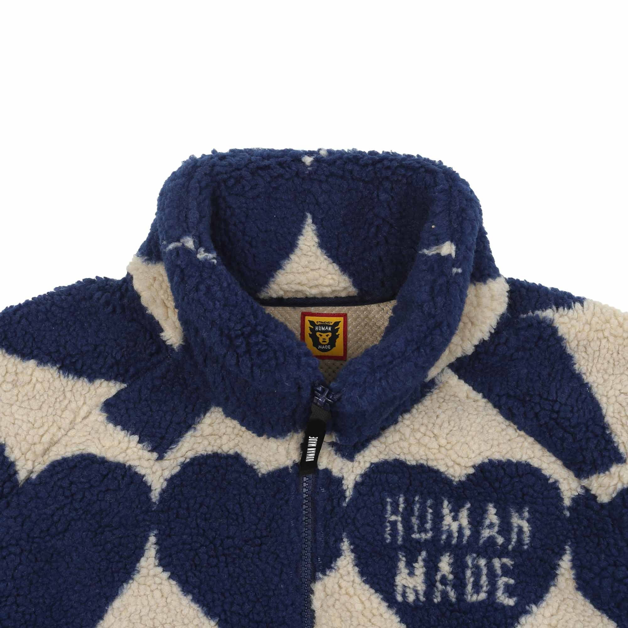 Heart Fleece Jacket - Blue product photo
