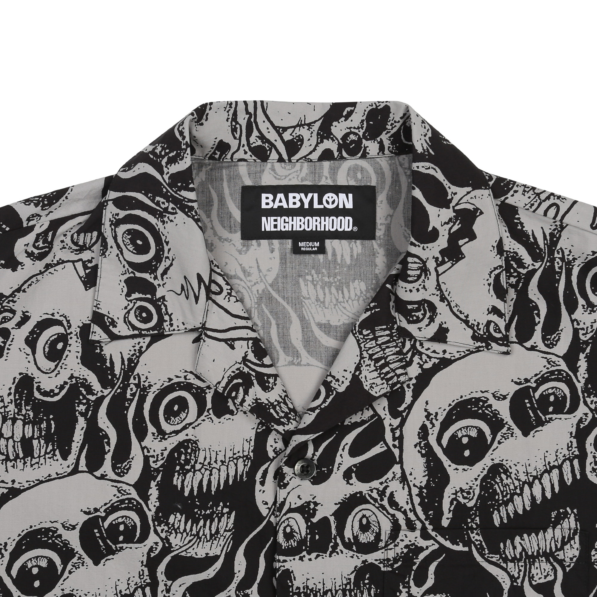 NH x Babylon S/S Hawaiian Shirt - Grey product photo