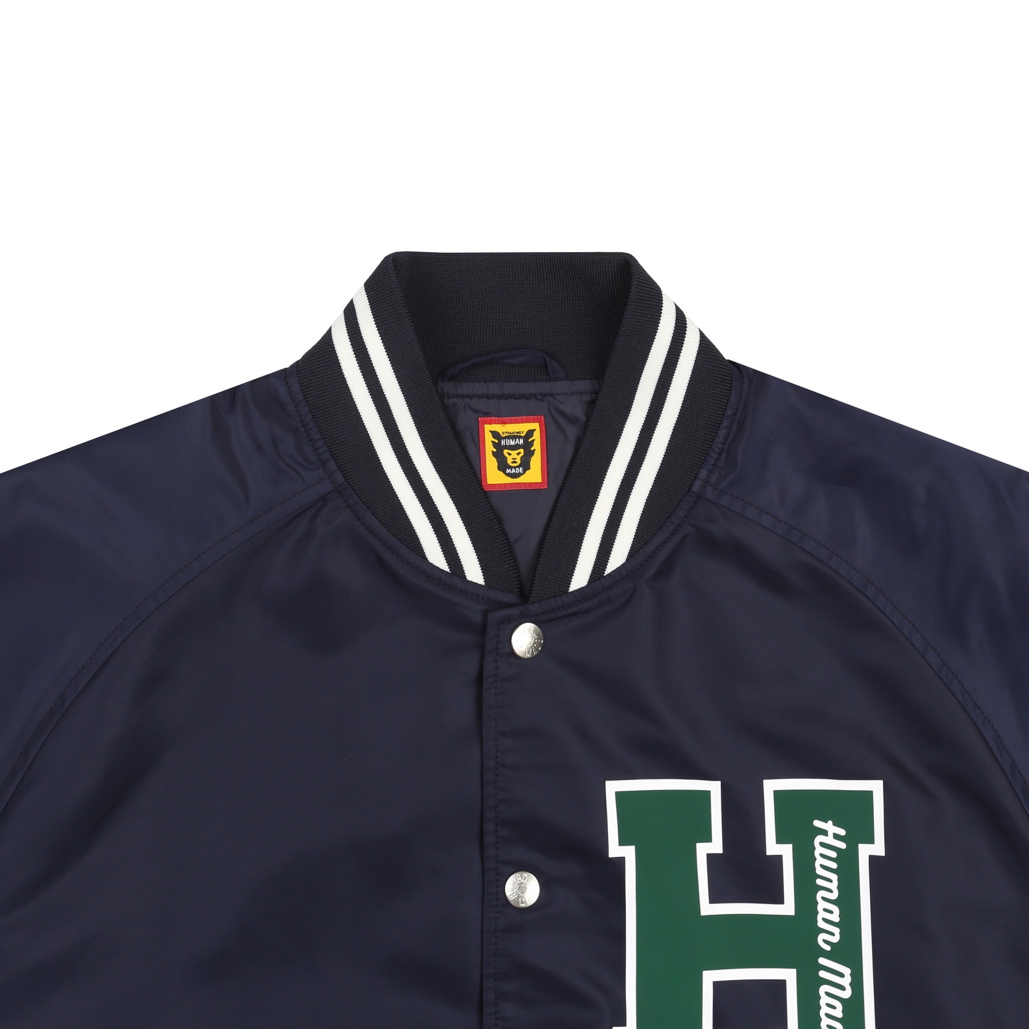 Nylon Stadium Jacket - Navy product photo