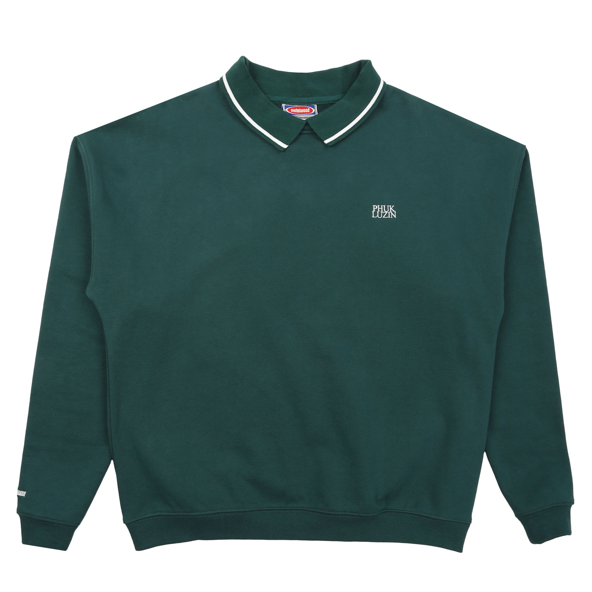 Phuk Luzin Collared Sweatshirt - Spruce product photo
