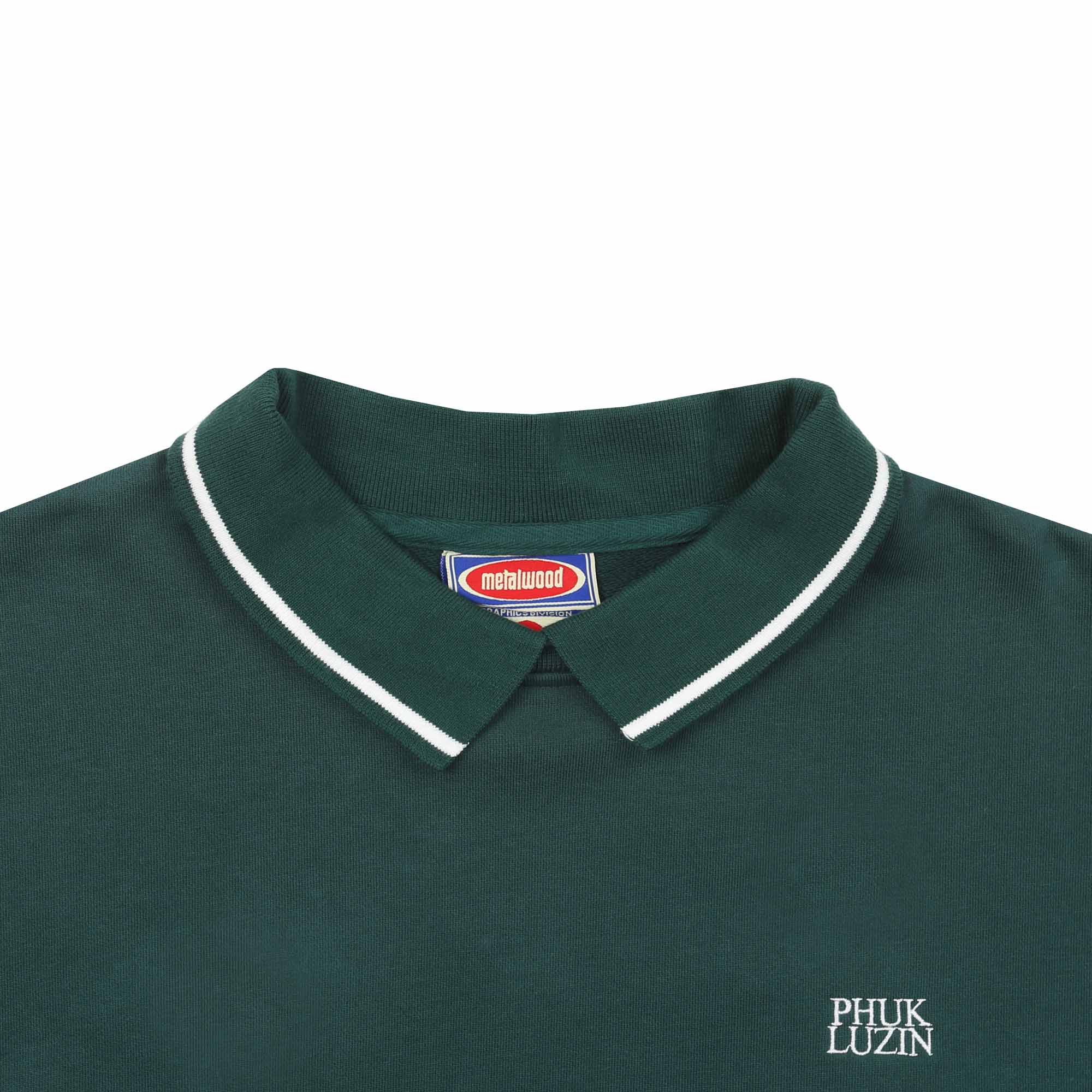 Phuk Luzin Collared Sweatshirt - Spruce product photo