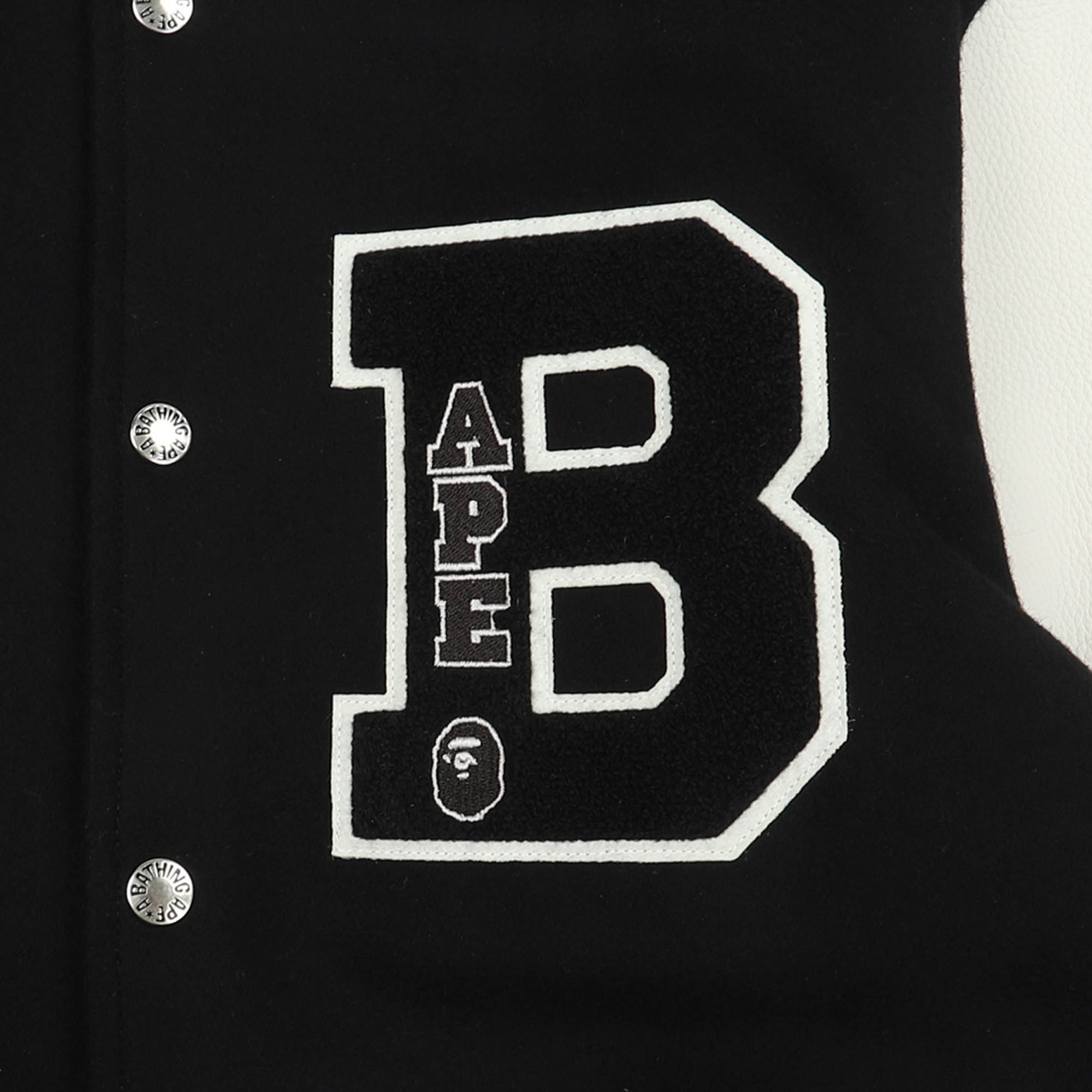 Embroidery Varsity Jacket - Black product photo