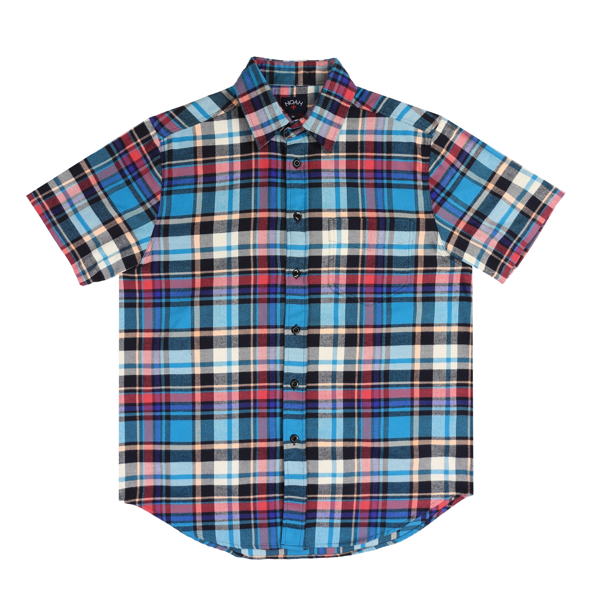 S/S Lightweight Flannel - Blue Plaid product photo