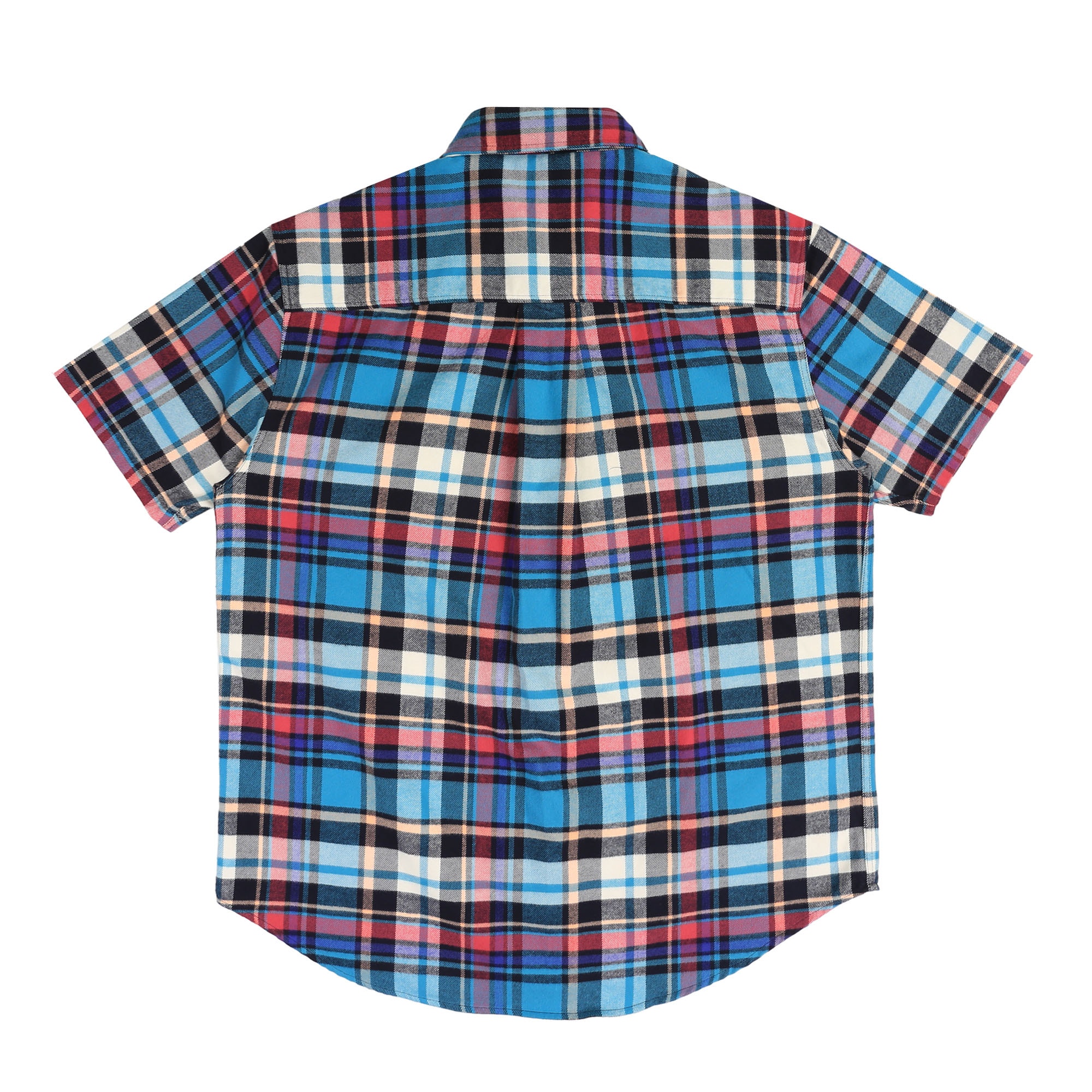 S/S Lightweight Flannel - Blue Plaid product photo