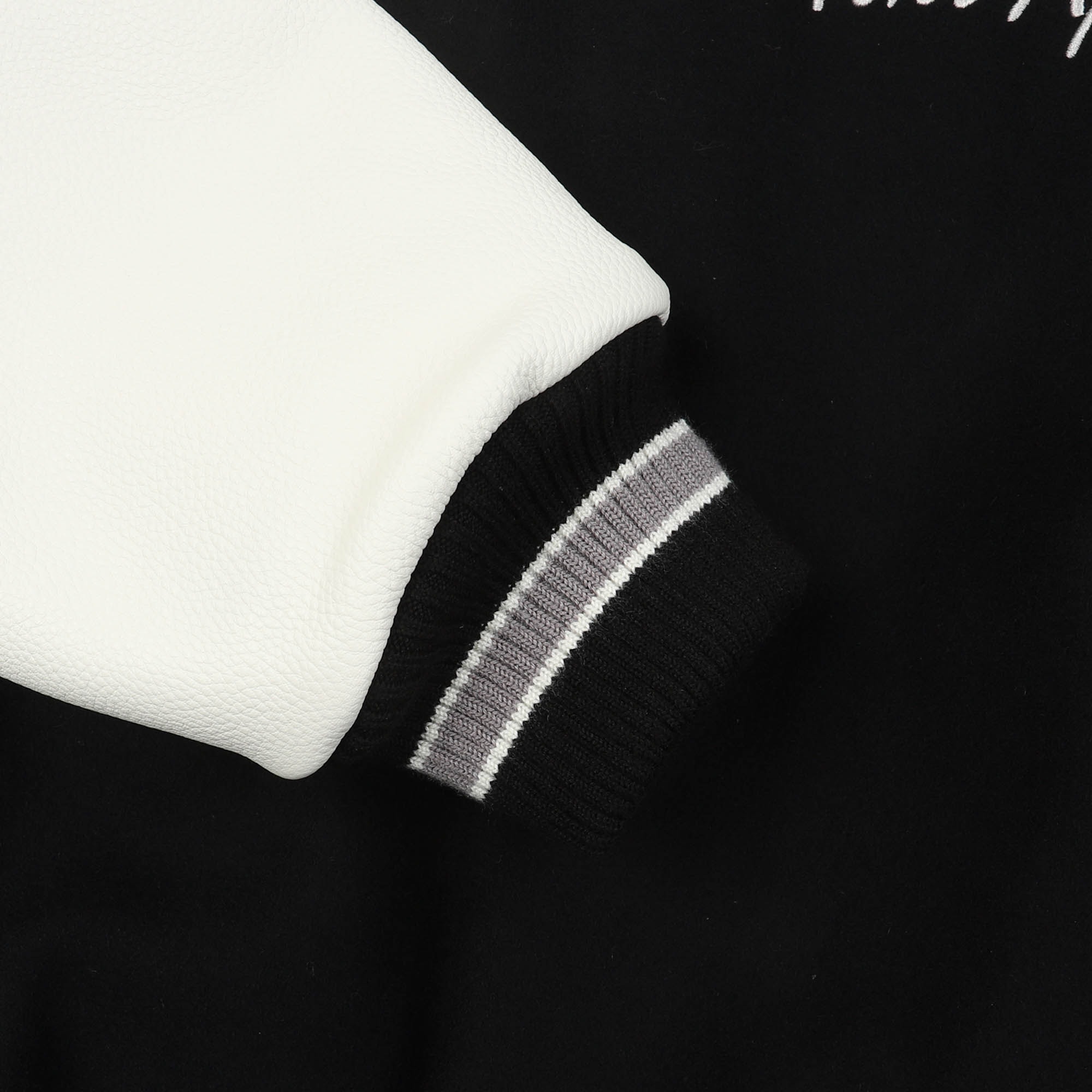 Embroidery Varsity Jacket - Black product photo