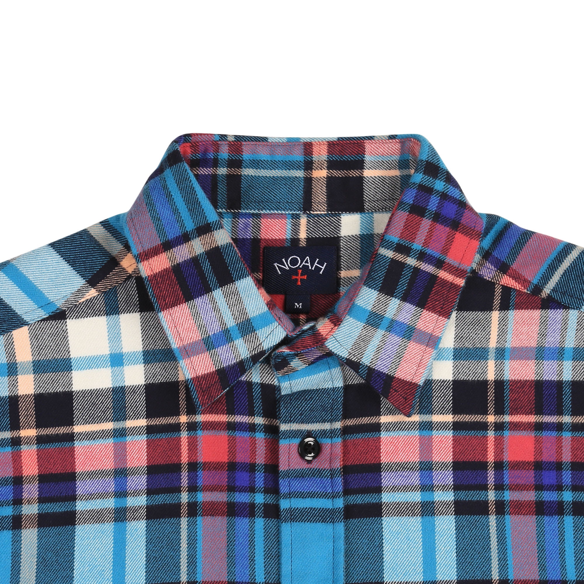 S/S Lightweight Flannel - Blue Plaid product photo