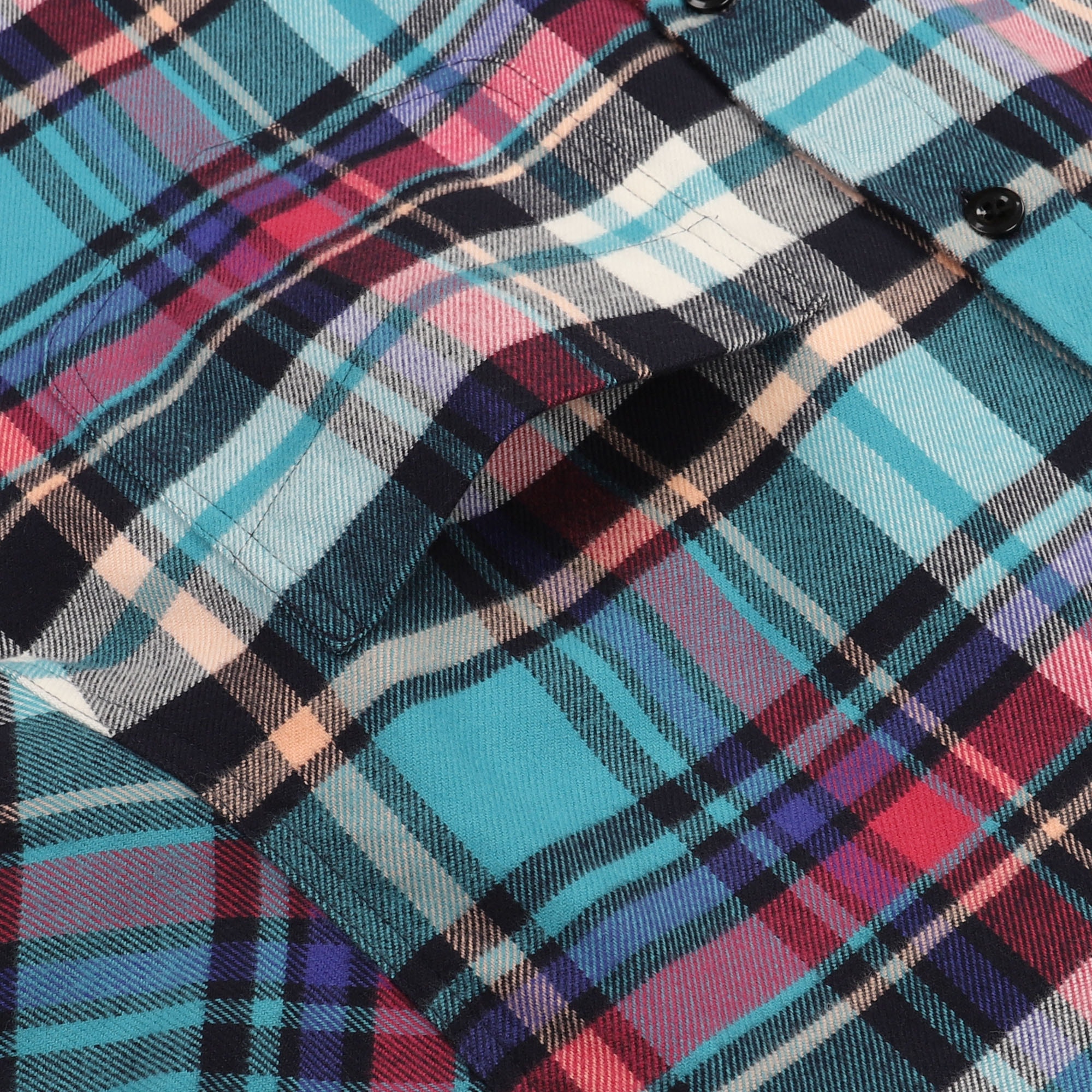 S/S Lightweight Flannel - Blue Plaid product photo