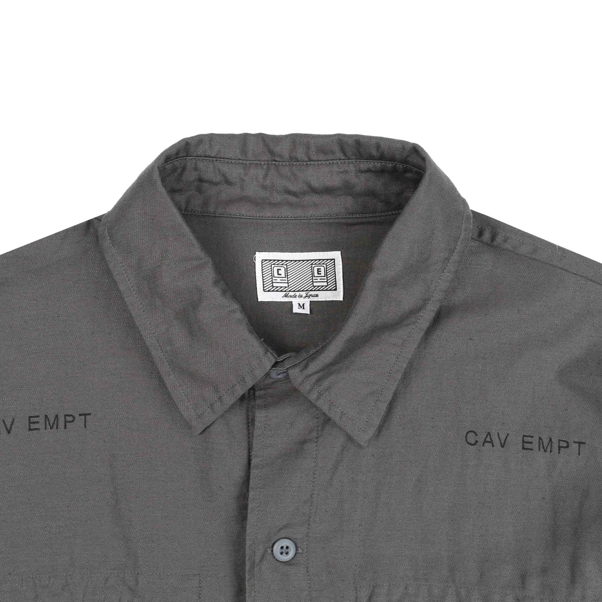 Cotton Linen Casual Shirt - Charcoal product photo