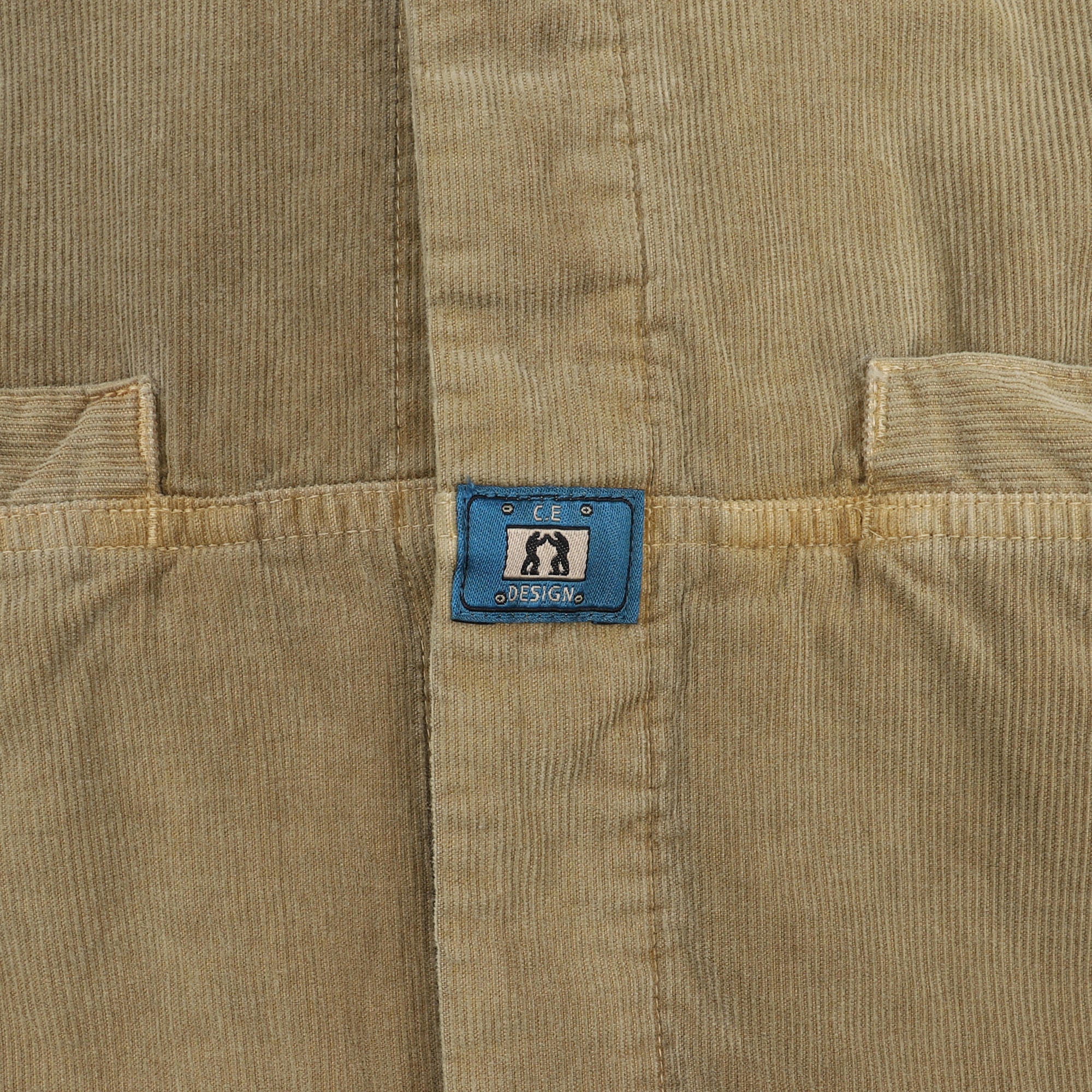 Overdye Cord Design Big Shirt - Beige product photo