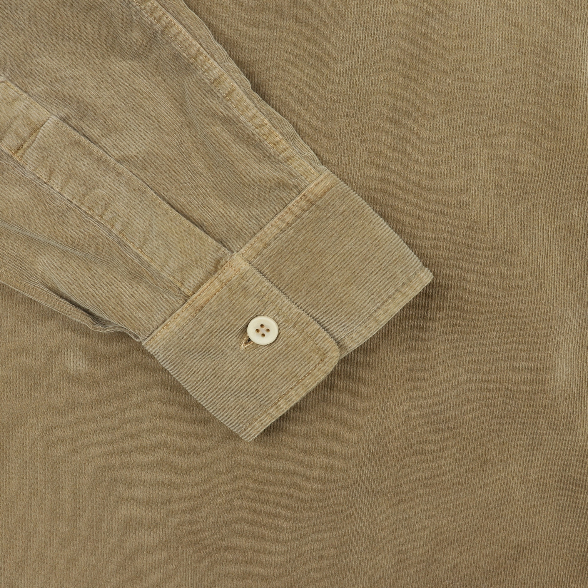 Overdye Cord Design Big Shirt - Beige product photo
