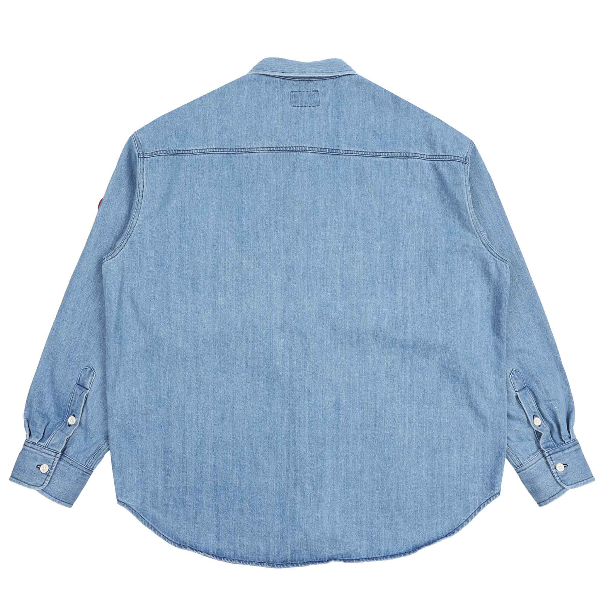 Bleached Denim Big Shirt - Indigo product photo