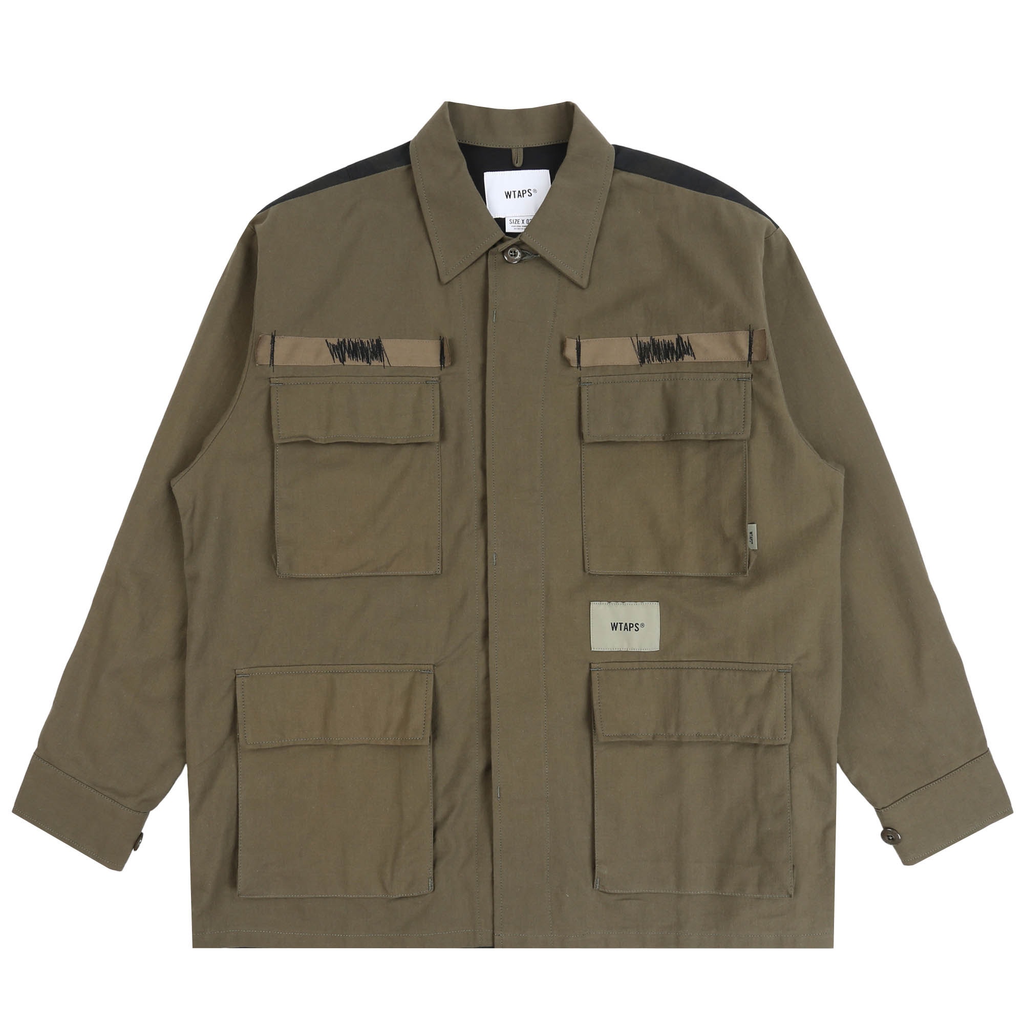 Veiny LS Cotton Twill Shirt - Olive Drab product photo